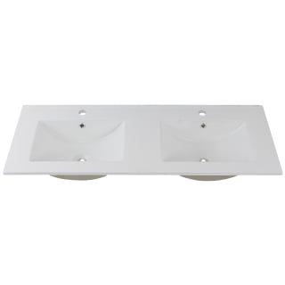 CUBIERTA DE LOZA LAVAMANOS DOBLE DOMSA P-120D / 120X47X20CM - 1