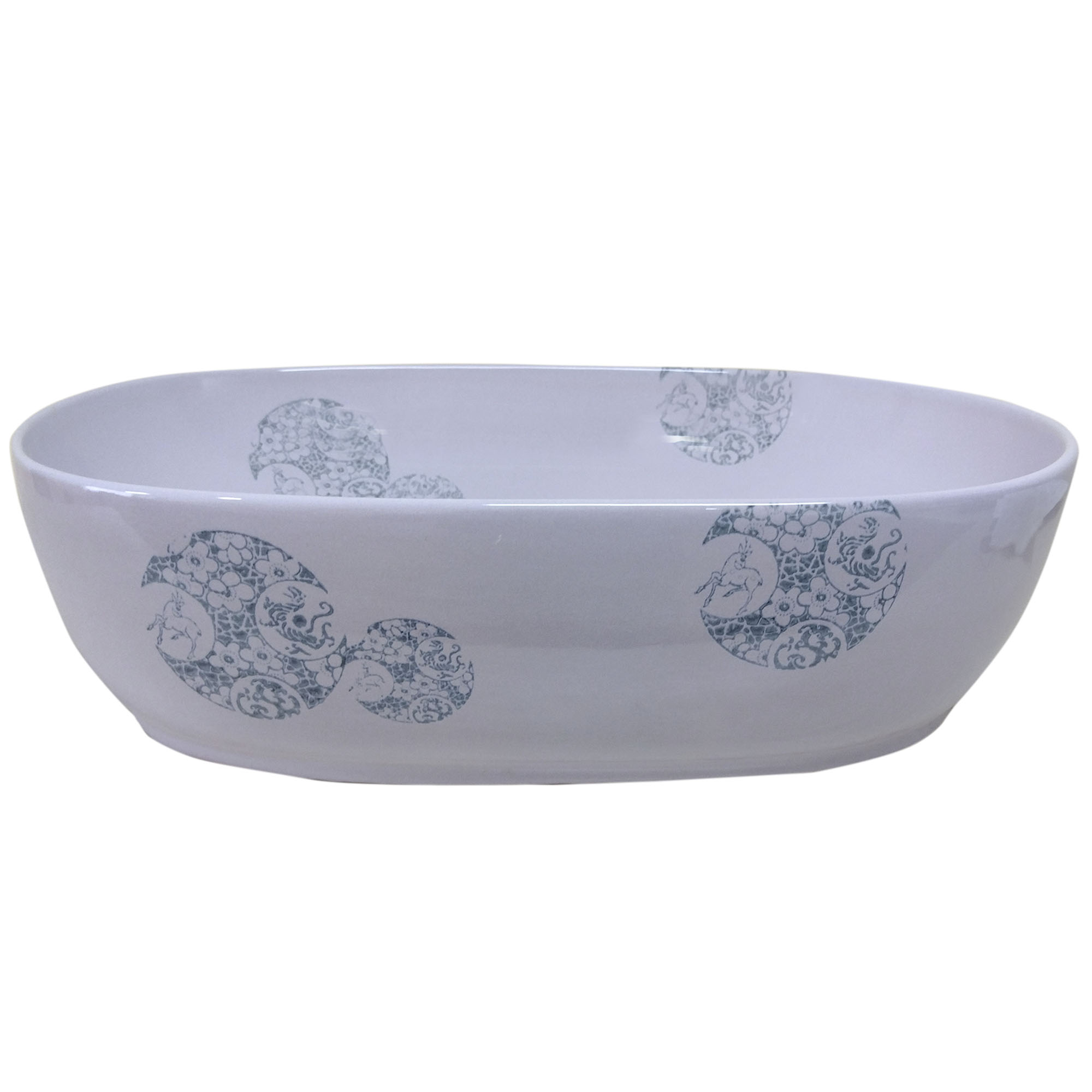 LAVAMANOS DOMSA SLC061 SOBREPONER /56 X 41 X 15 CM CERÁMICA - 1