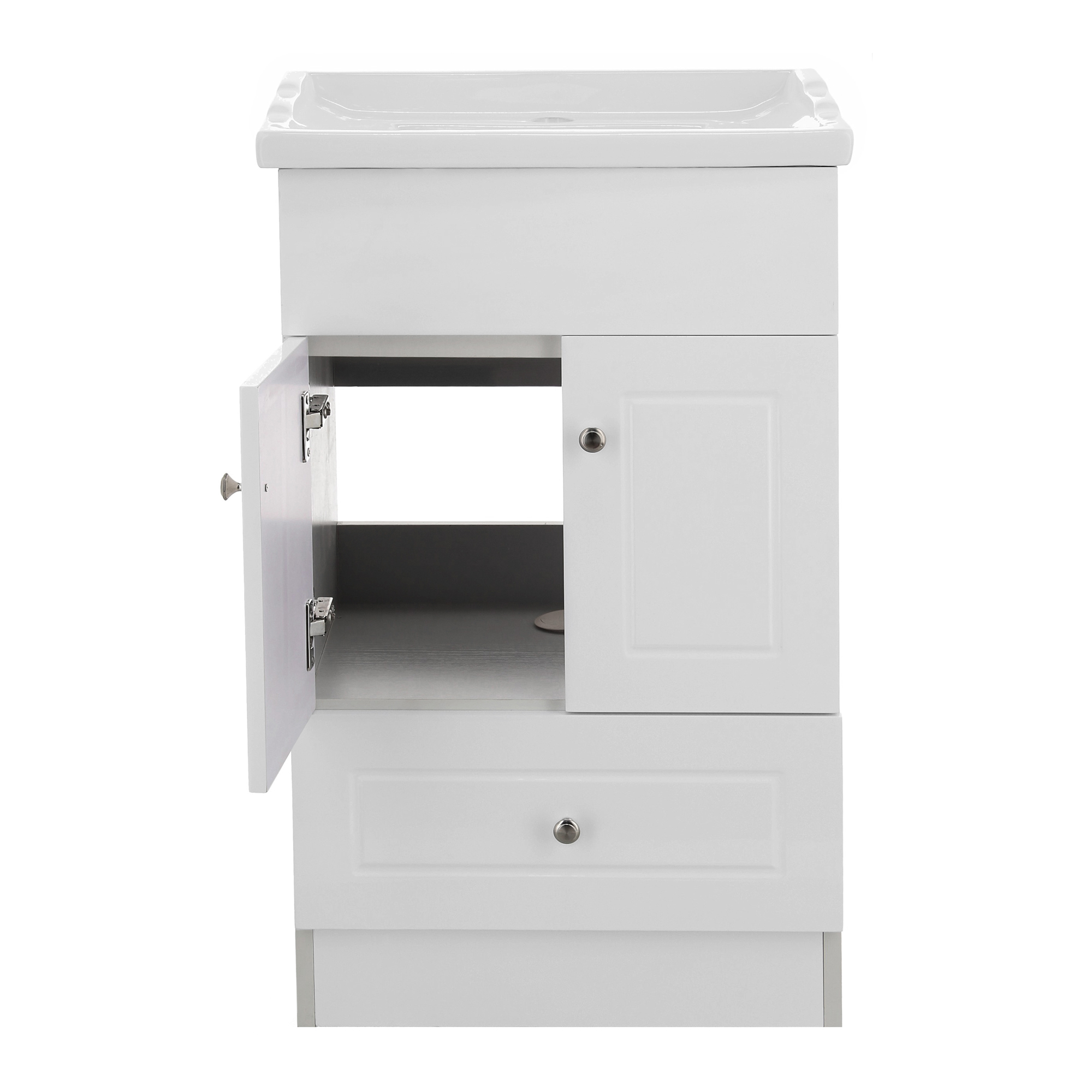 KIT DOMSA MUEBLE VANITORIO B-50-PH + F-50/50 X 80 X 40 CM BLANCO - 2