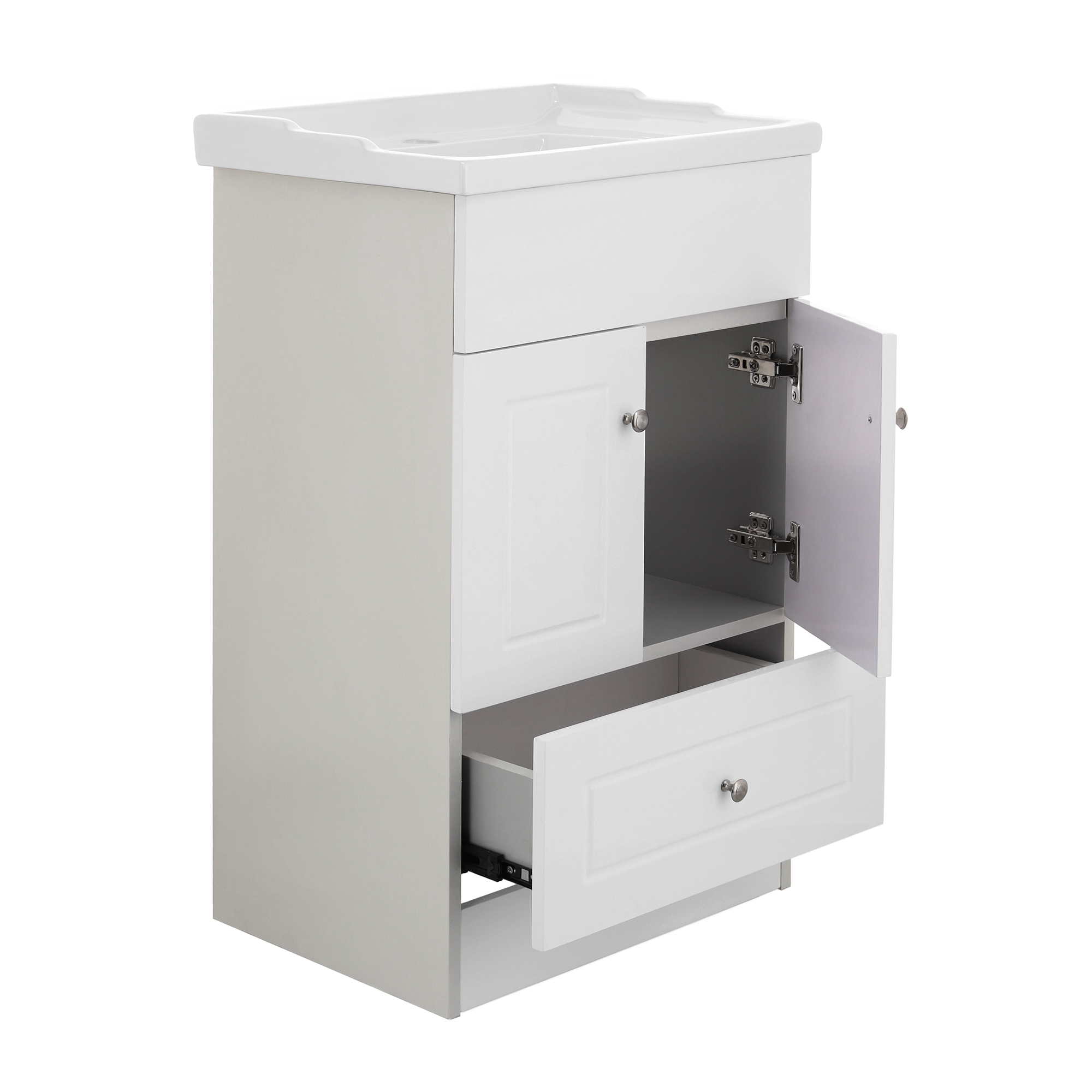 KIT DOMSA MUEBLE VANITORIO B-50-PH + F-50/50 X 80 X 40 CM BLANCO - 4