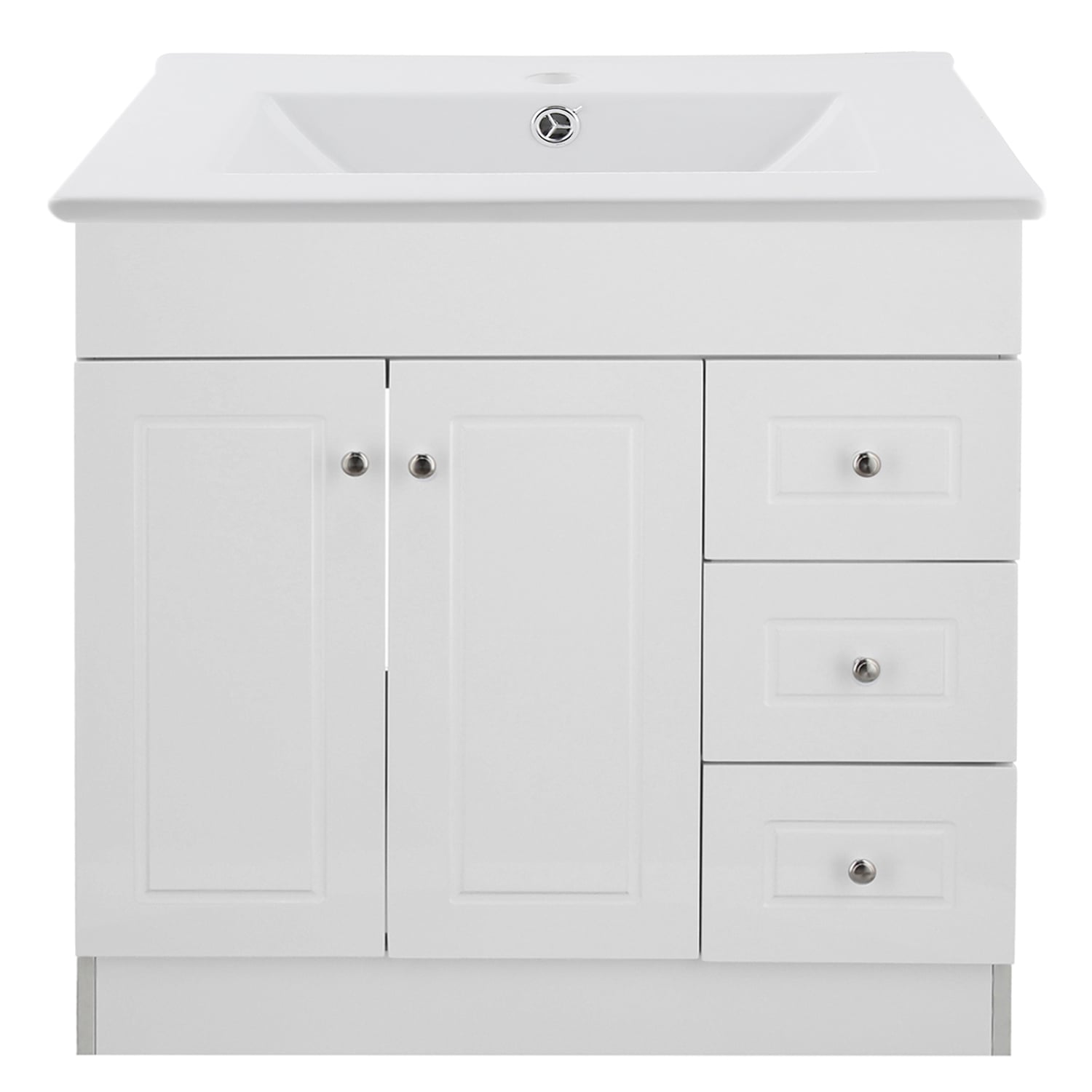 KIT MUEBLE VANITORIO DOMSA BLANCO B80PHD-B+P-80/ 80X80X47CM - 1