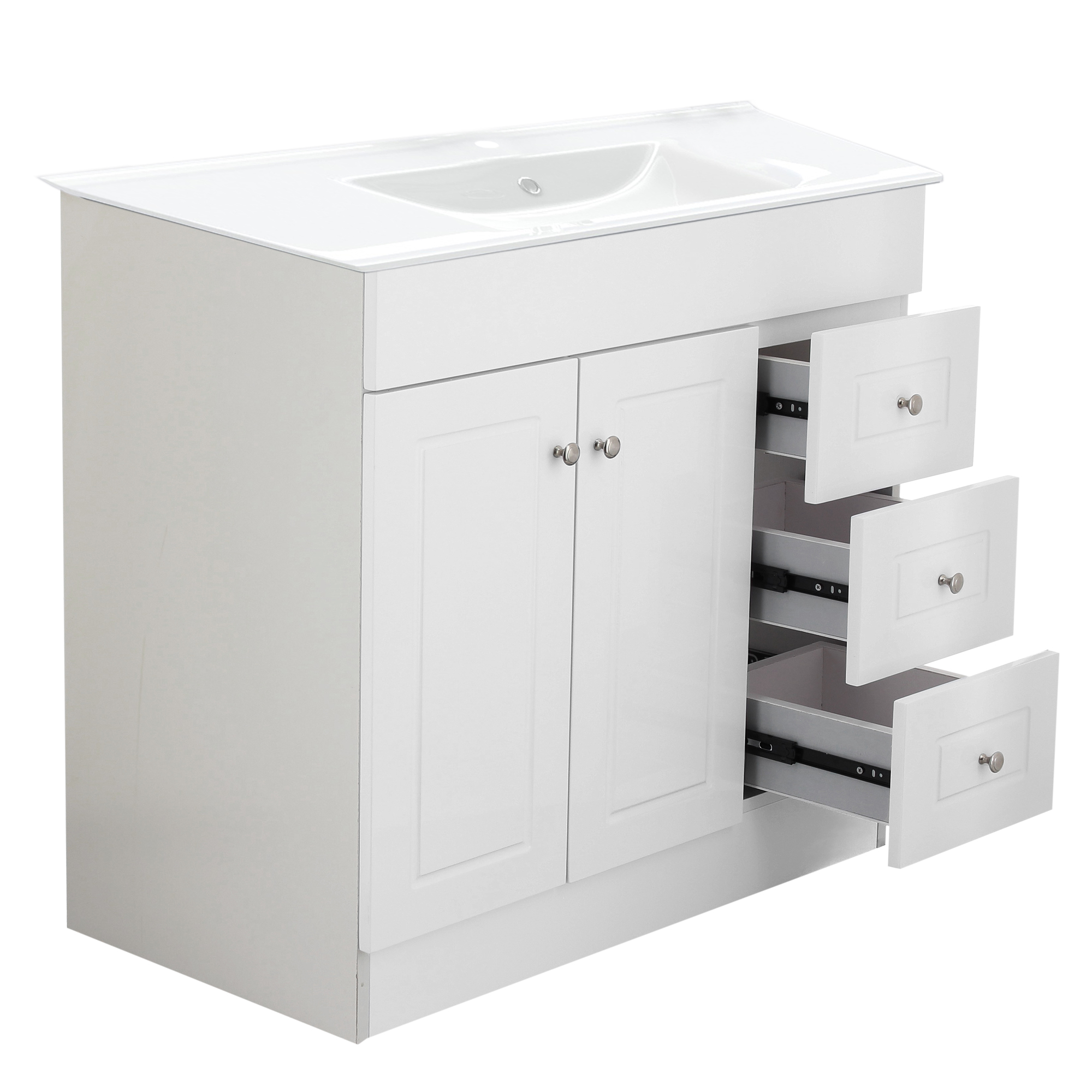 KIT MUEBLE VANITORIO DOMSA BLANCO B80PHD-B+P-80/ 80X80X47CM - 4