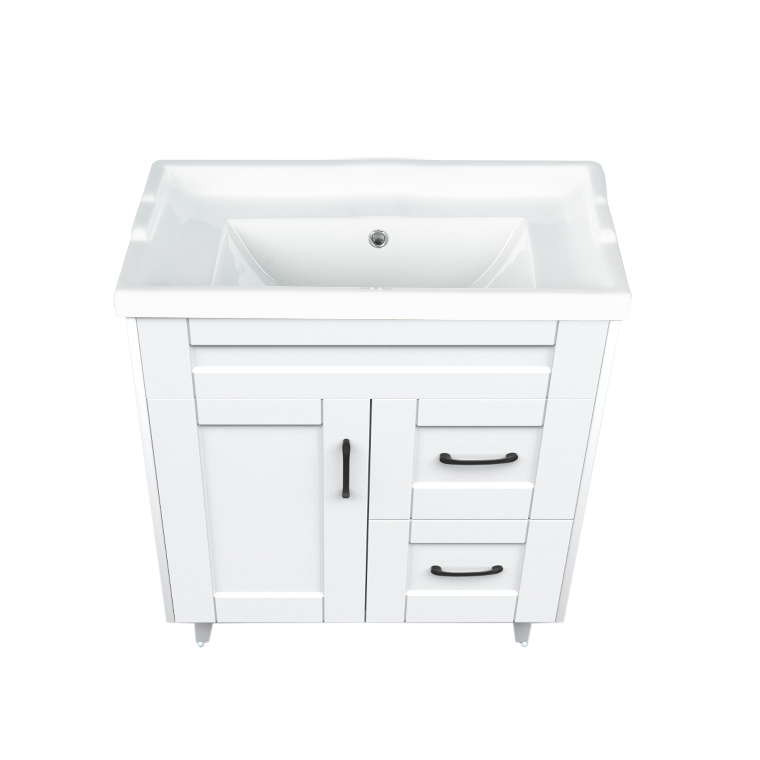 KIT DOMSA MUEBLE VANITORIO DELUXE 70SK + F-70 BLANCO - 3