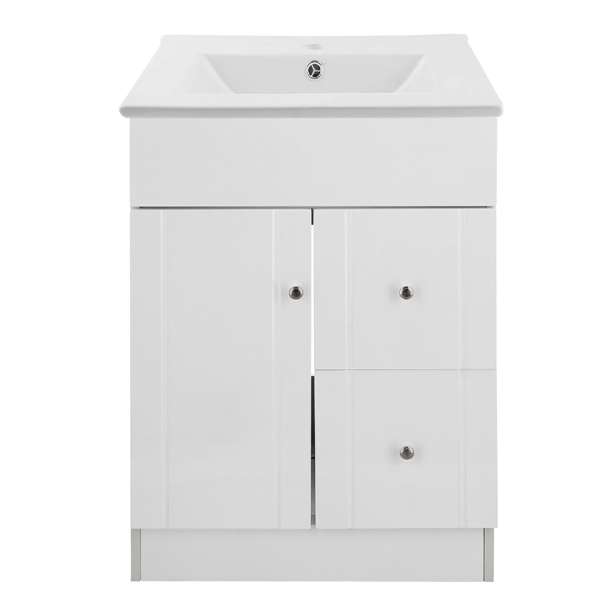 KIT MUEBLE VANITORIO DOMSA BLANCO B-PA-60A+60C / 60X80X40CM - 1