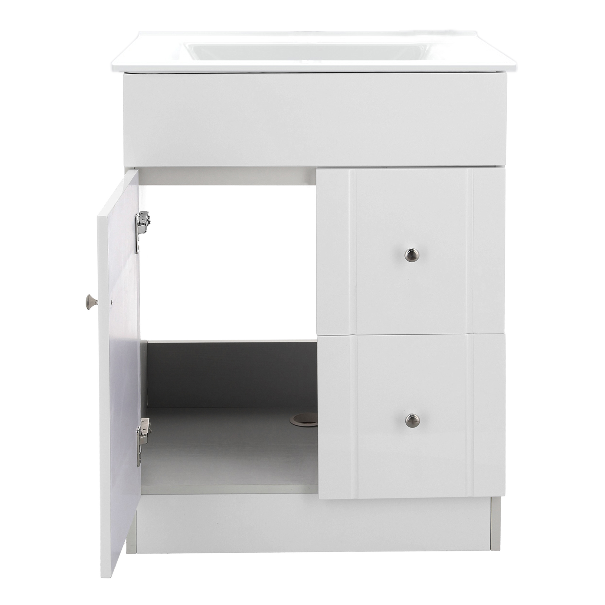 KIT MUEBLE VANITORIO DOMSA BLANCO B-PA-60A+60C / 60X80X40CM - 2