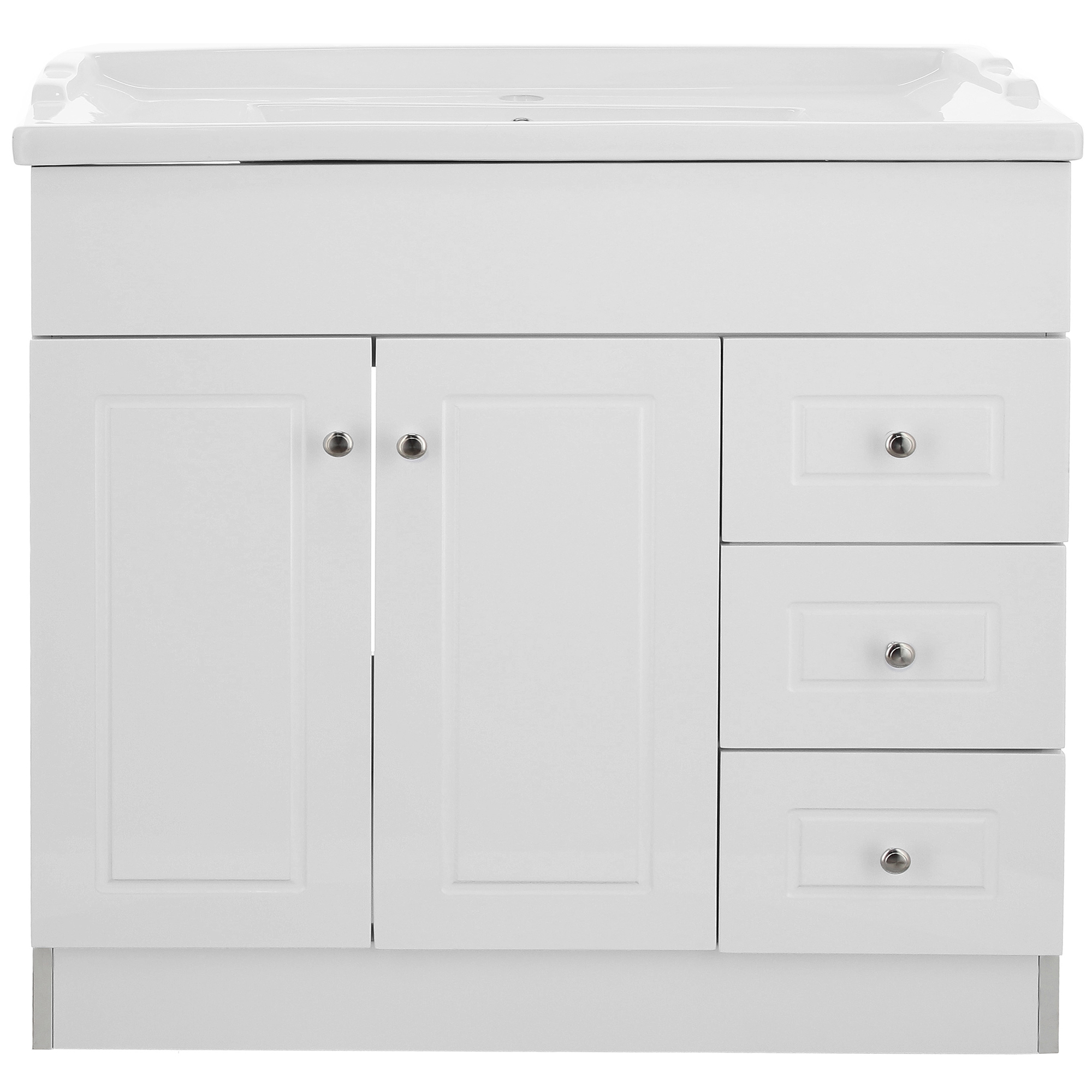 KIT DOMSA MUEBLE VANITORIO B100PHD-B + F-100/100 X 80 X 47 CM BLANCO - 2