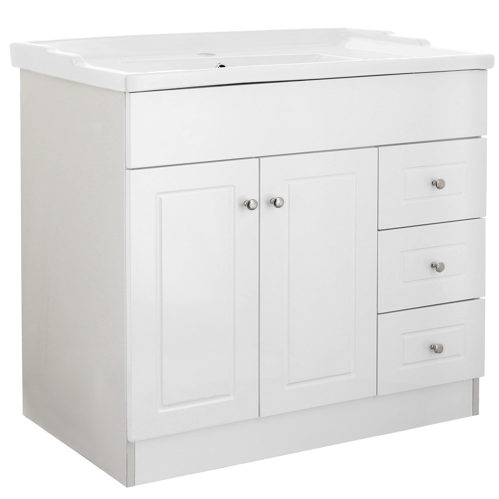KIT DOMSA MUEBLE VANITORIO B100PHD-B + F-100/100 X 80 X 47 CM BLANCO - 3