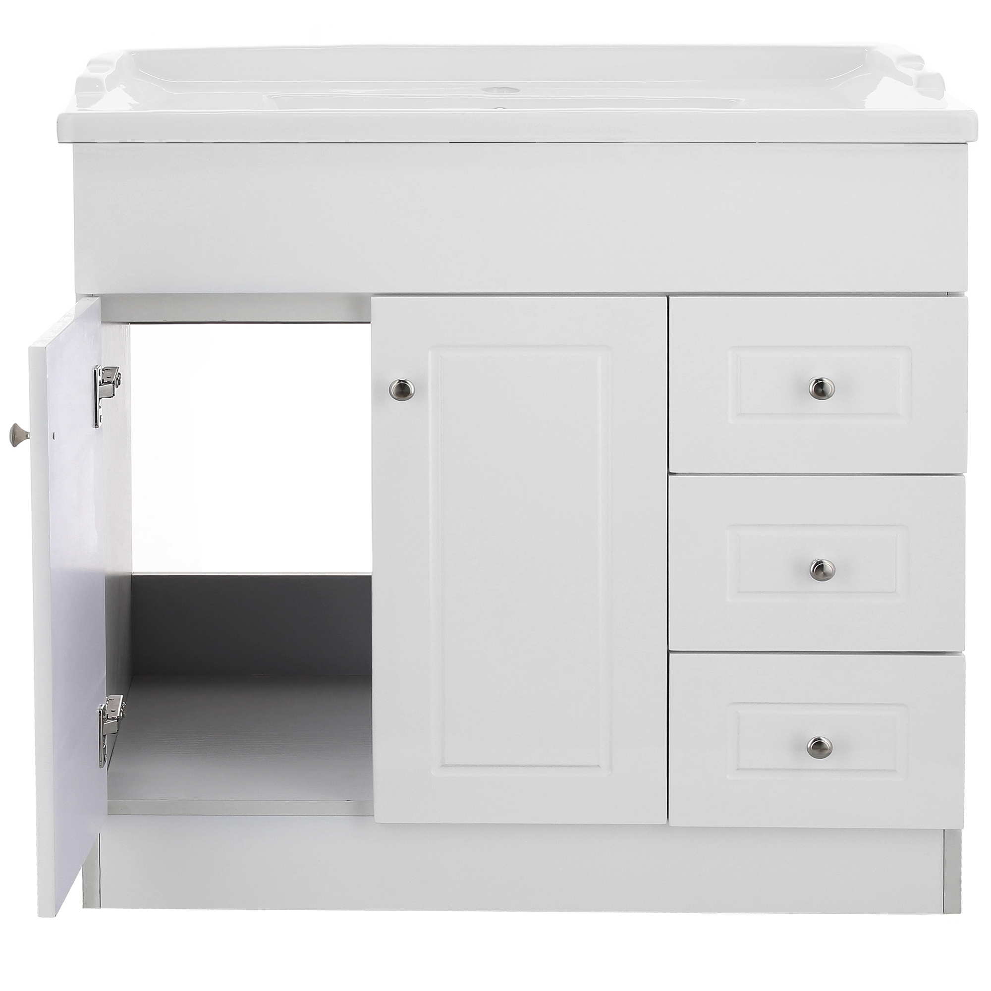 KIT DOMSA MUEBLE VANITORIO B100PHD-B + F-100/100 X 80 X 47 CM BLANCO - 4