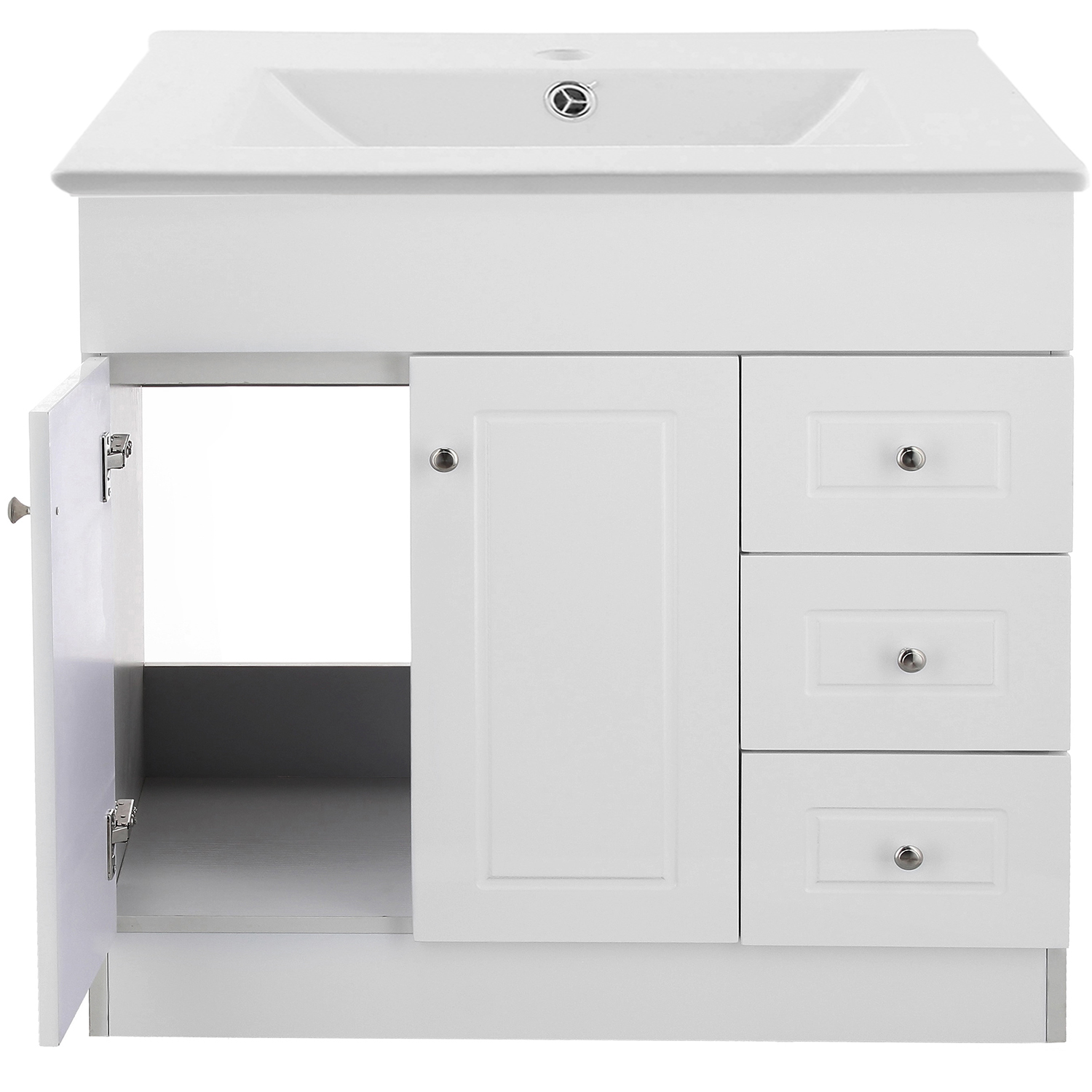 KIT DOMSA MUEBLE VANITORIO B120PHD-B + P-120/120 X 80 X 47 CM BLANCO - 2