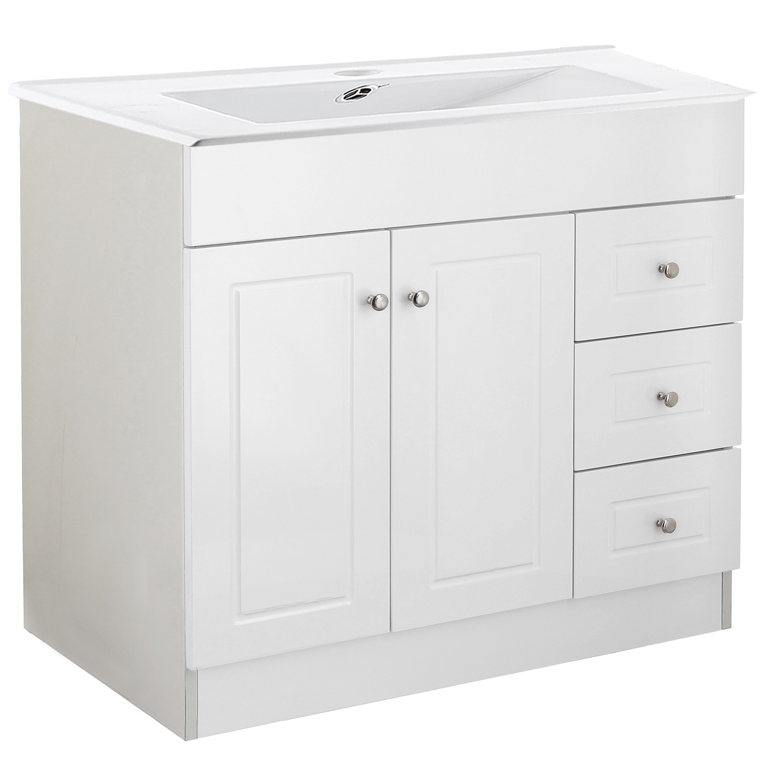 KIT DOMSA MUEBLE VANITORIO B120PHD-B + P-120/120 X 80 X 47 CM BLANCO - 3