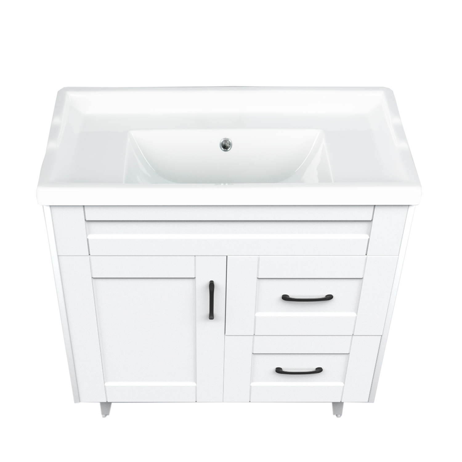 KIT DOMSA MUEBLE VANITORIO DELUXE 80SK + F-80 BLANCO - 2