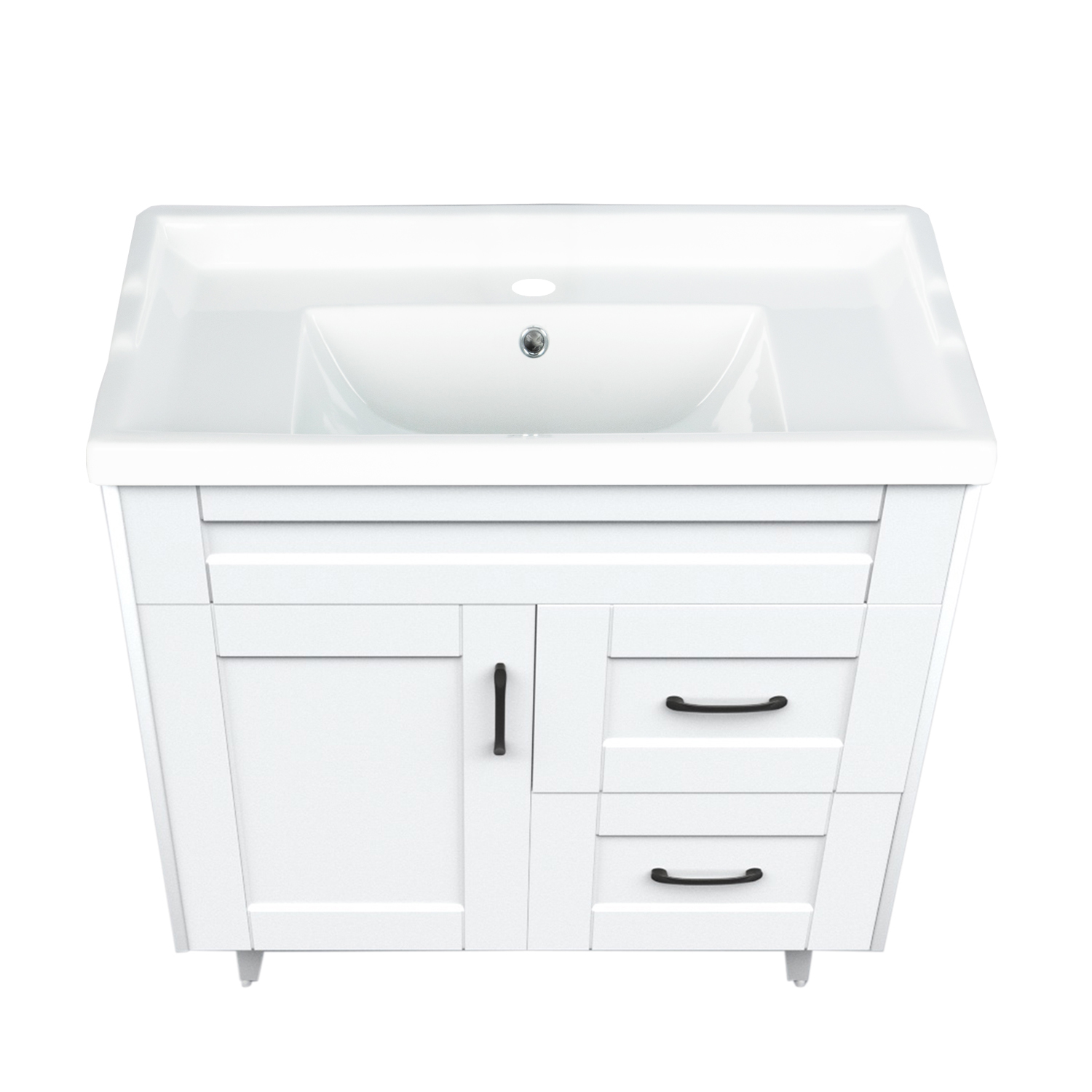 KIT DOMSA MUEBLE VANITORIO DELUXE 80SK + F-80 BLANCO - 5
