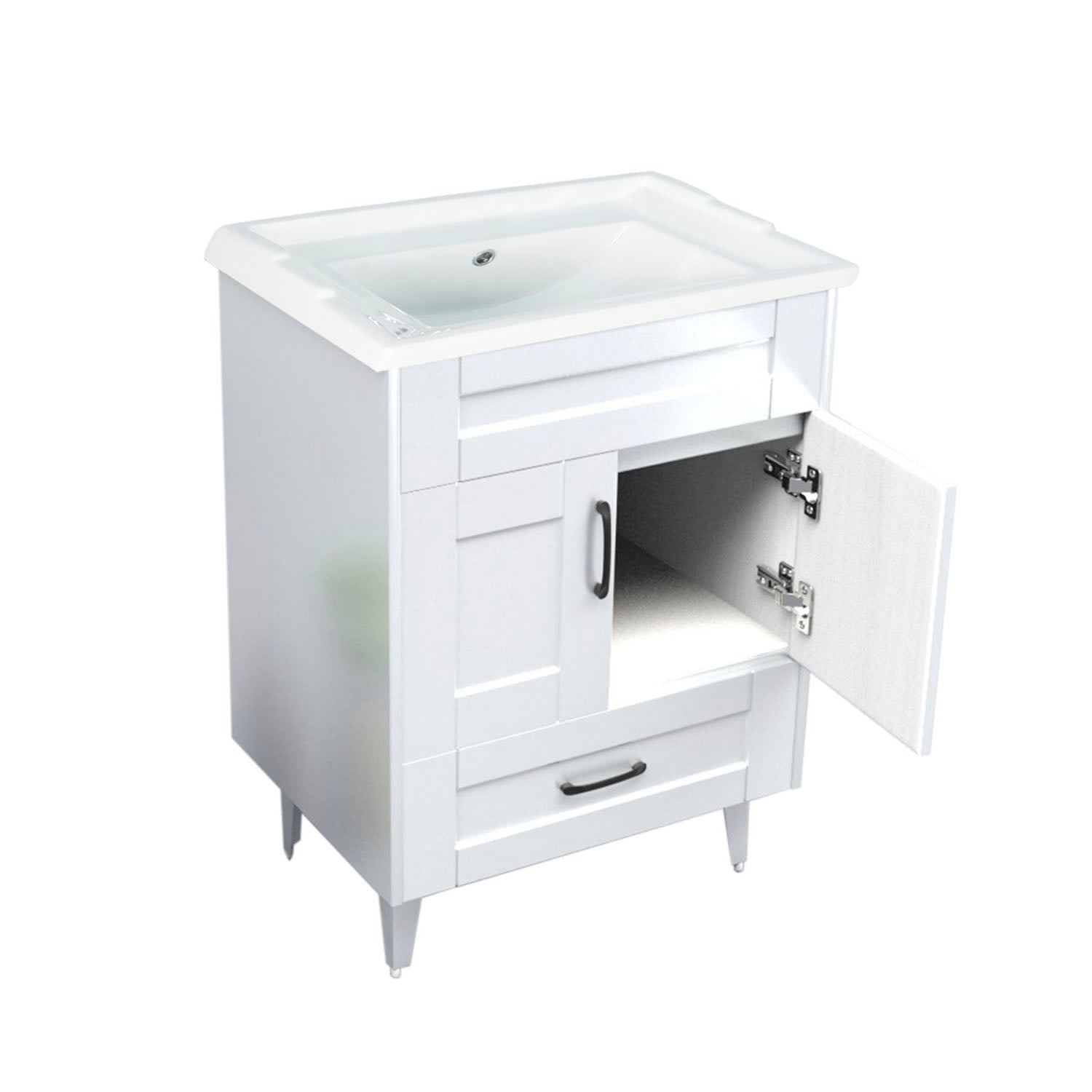 KIT DOMSA MUEBLE VANITORIO DELUXE B60SK + F-60 BLANCO - 3