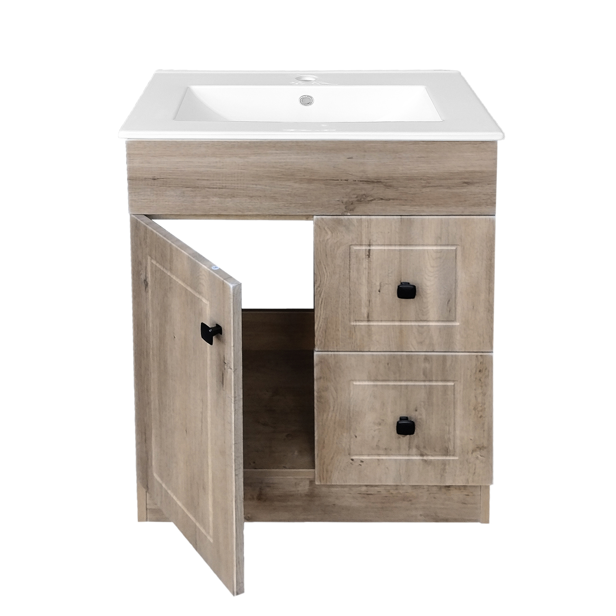 KIT MUEBLE VANITORIO DOMSA BLANCO BPA60-WOOD+60C / 60X80X40CM - 2