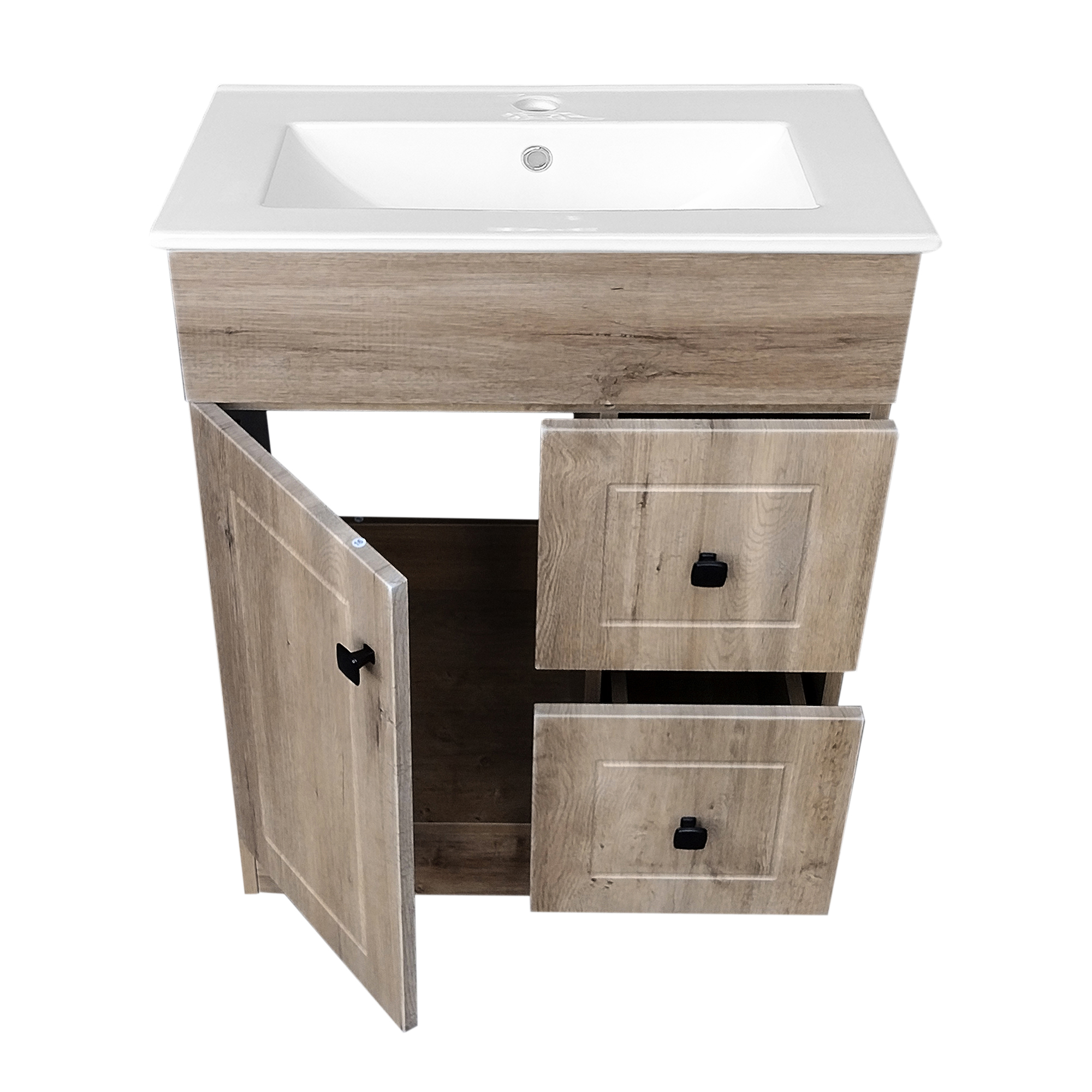 KIT MUEBLE VANITORIO DOMSA BLANCO BPA60-WOOD+60C / 60X80X40CM - 4