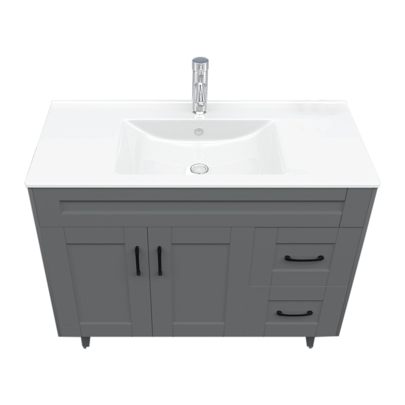 MUEBLE DOMSA VANITORIO GRIS 100SK-G NO INCLUYE CUBIERTA 100 CM - 2