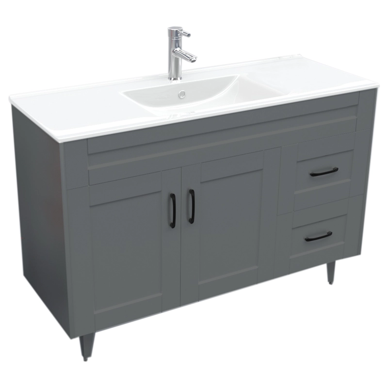 MUEBLE DOMSA VANITORIO GRIS 120SK-G NO INCLUYE CUBIERTA 120 CM - 3