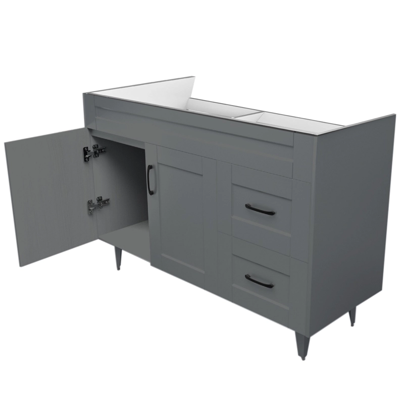 MUEBLE DOMSA VANITORIO GRIS 120SK-G NO INCLUYE CUBIERTA 120 CM - 5