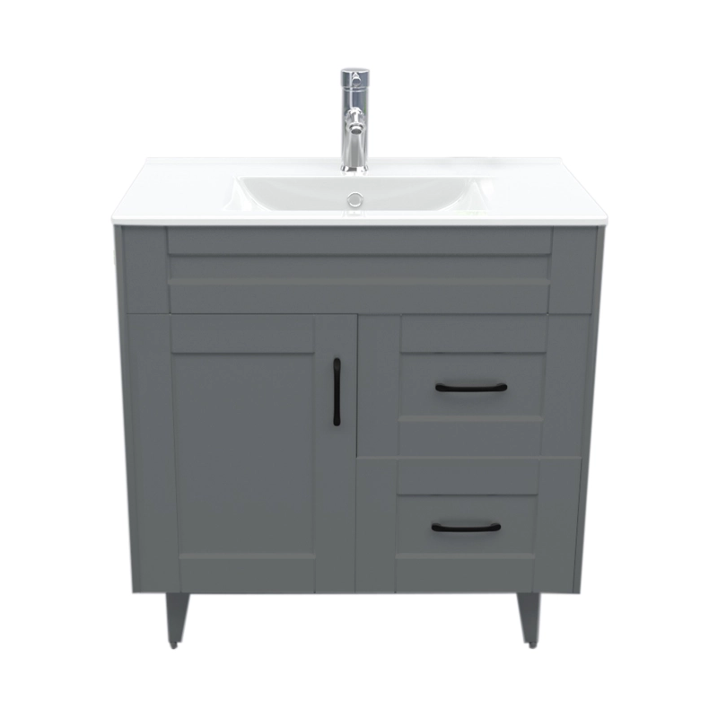 MUEBLE DOMSA VANITORIO GRIS 80SK-G NO INCLUYE CUBIERTA 80 CM - 1