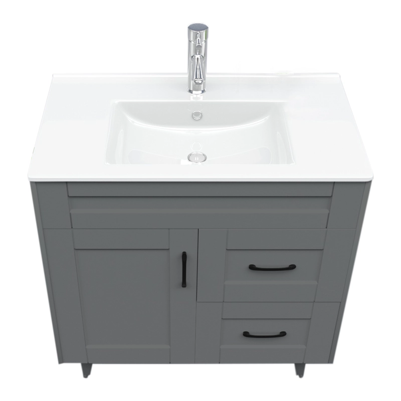 MUEBLE DOMSA VANITORIO GRIS 80SK-G NO INCLUYE CUBIERTA 80 CM - 2