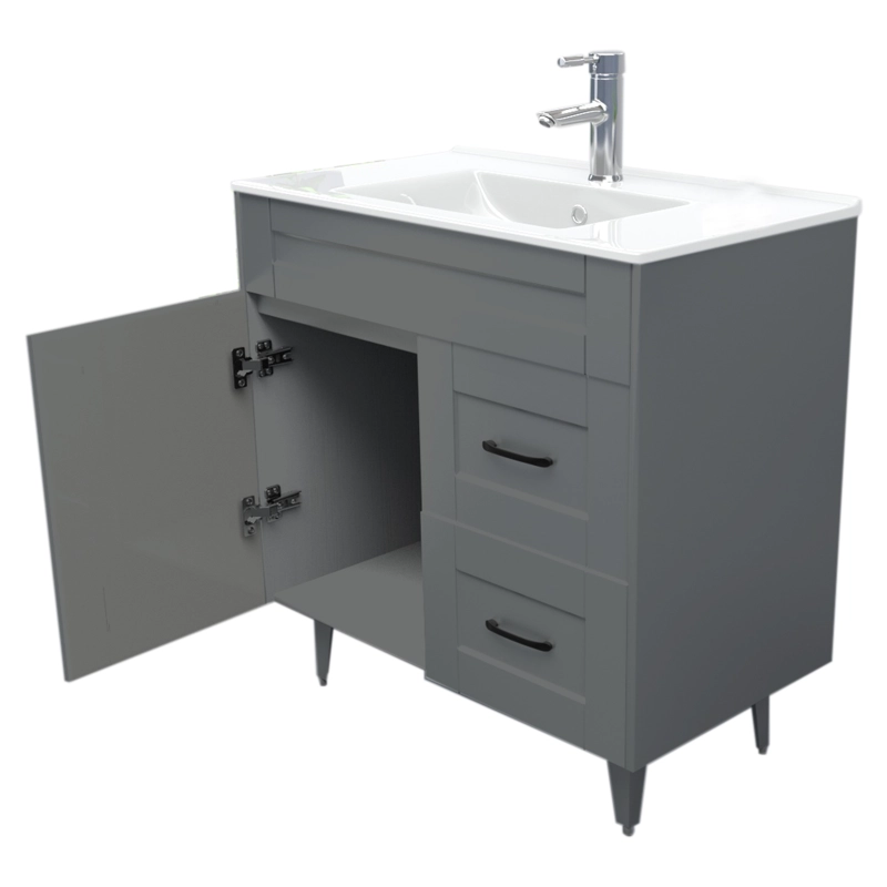 MUEBLE DOMSA VANITORIO GRIS 80SK-G NO INCLUYE CUBIERTA 80 CM - 3