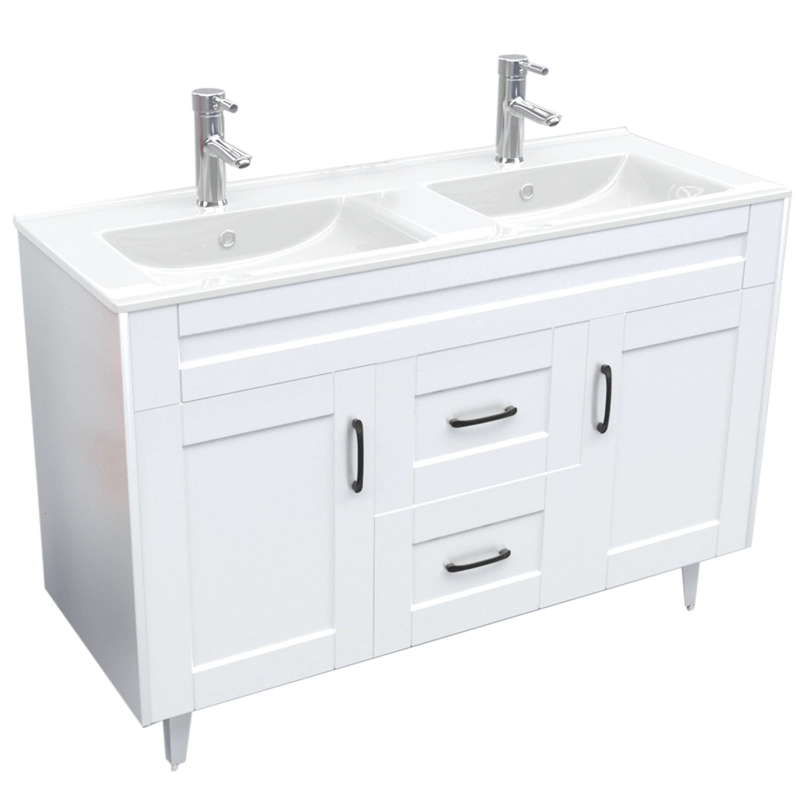 MUEBLE DOMSA VANITORIO DOBLE D120SK-B NO INCLUYE CUBIERTA 120 CM BLANCO - 2
