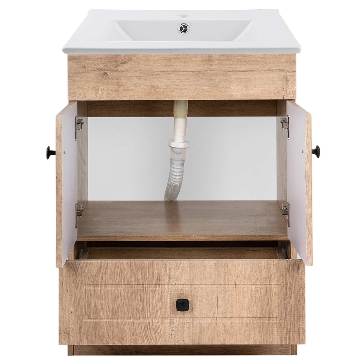 KIT DOMSA MUEBLE VANITORIO B60PH-WOOD + P-60/60 X 80 X 47 CM - 2