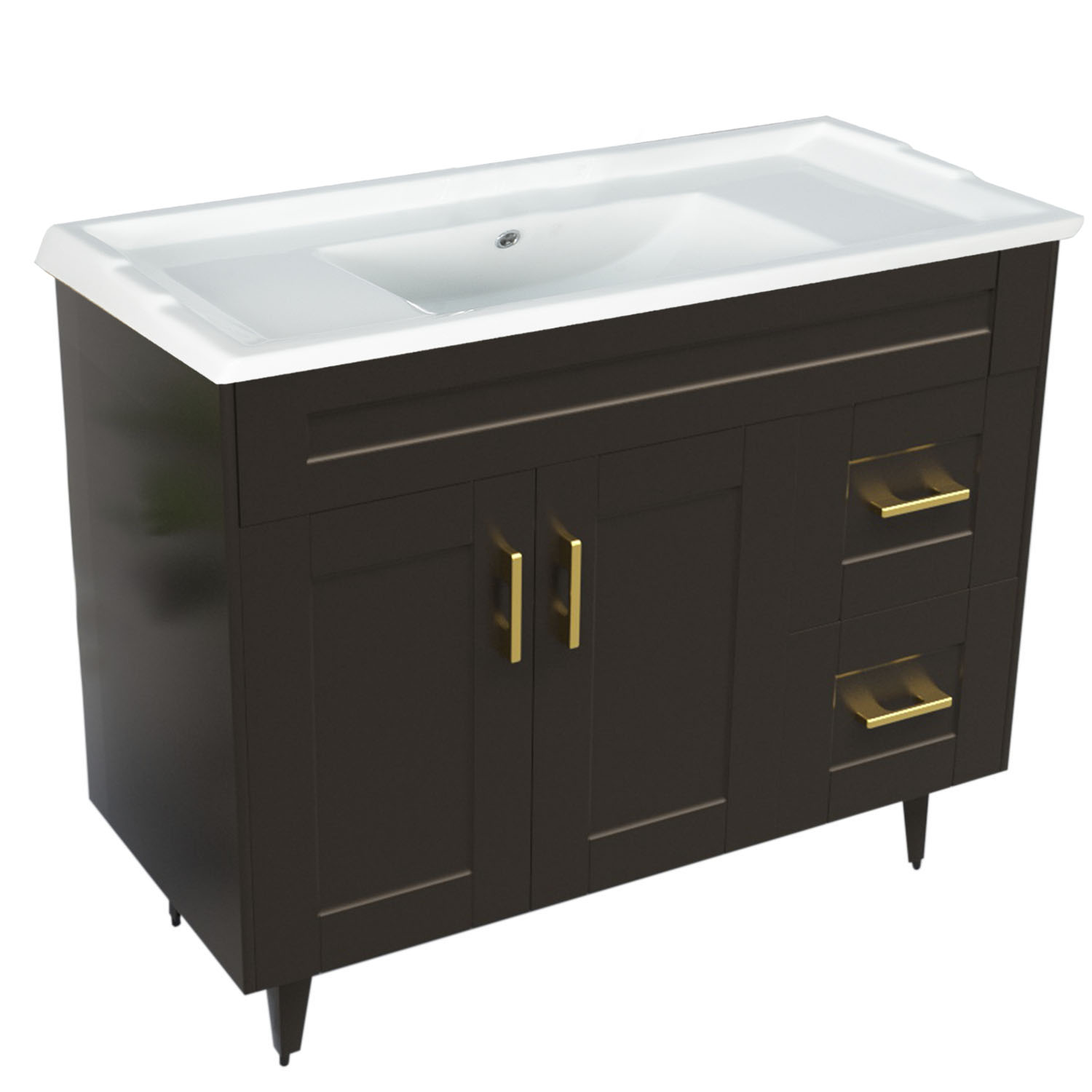 KIT DOMSA MUEBLE VANITORIO CAFÉ 100SK-C + F-100/100 X 80 X 47 CM - 3