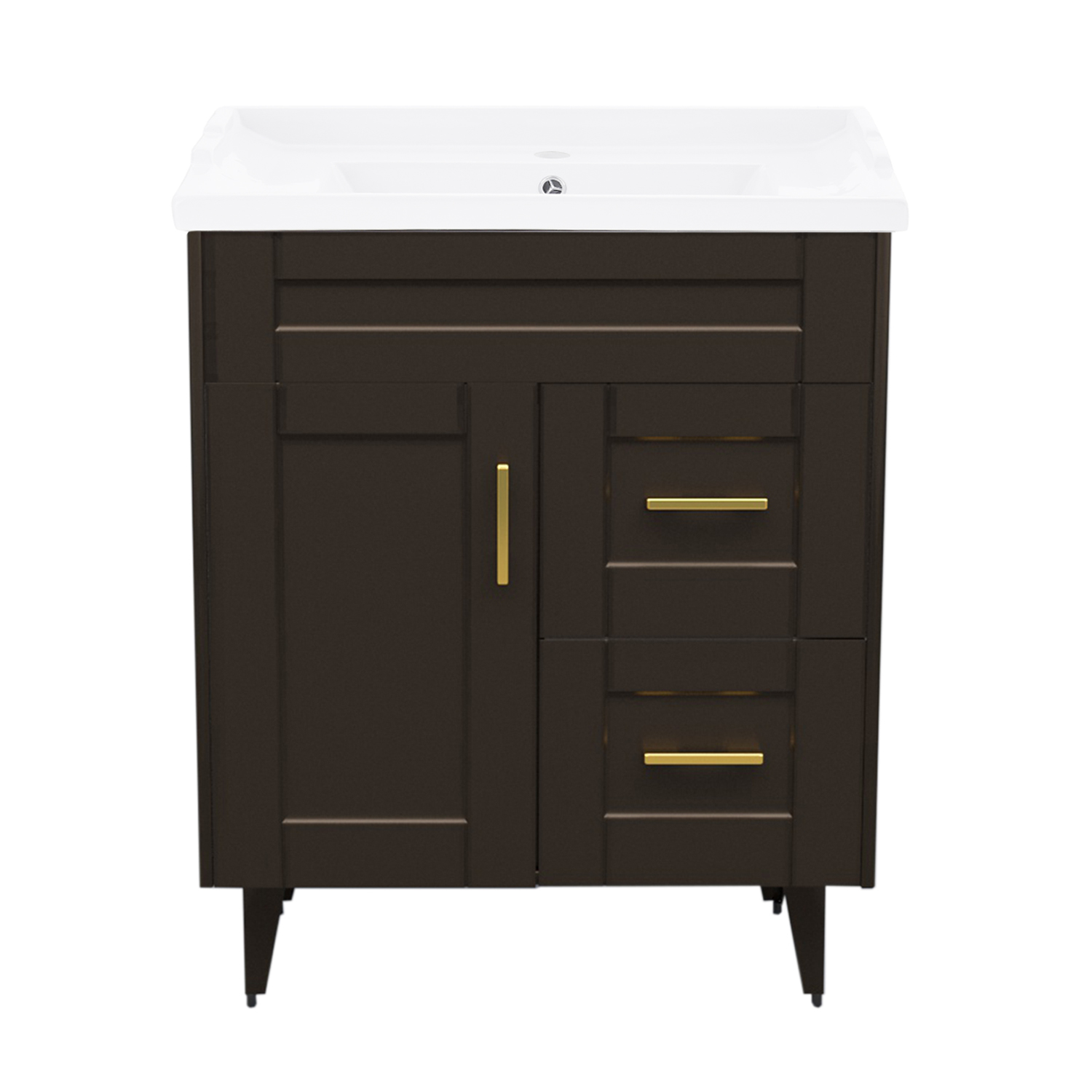 KIT DOMSA MUEBLE VANITORIO CAFÉ 70SK-C + F-70/70 X 80 X 47 CM - 1