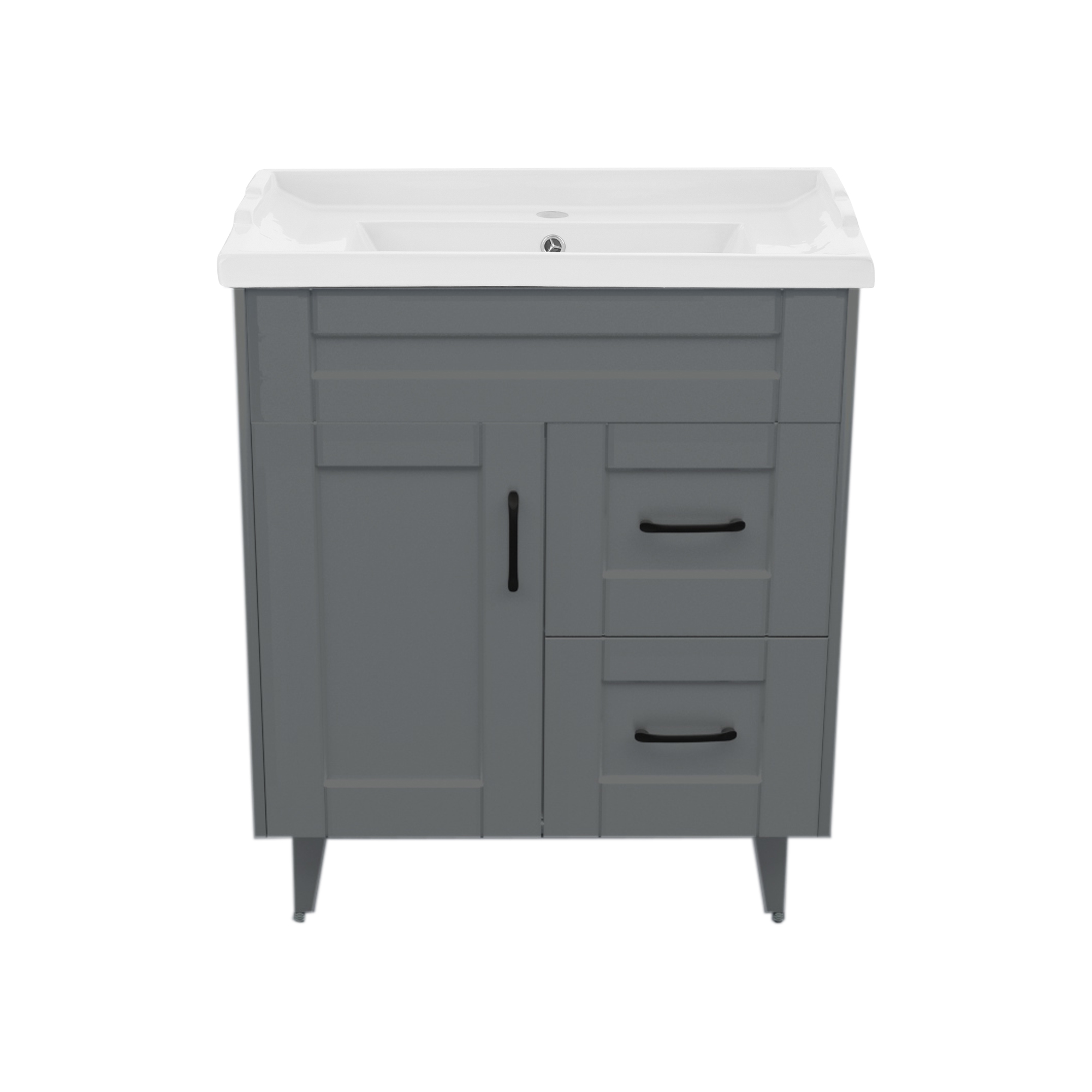 KIT DOMSA MUEBLE VANITORIO GRIS 70SK-G + F-70/70 X 80 X 47 CM - 1