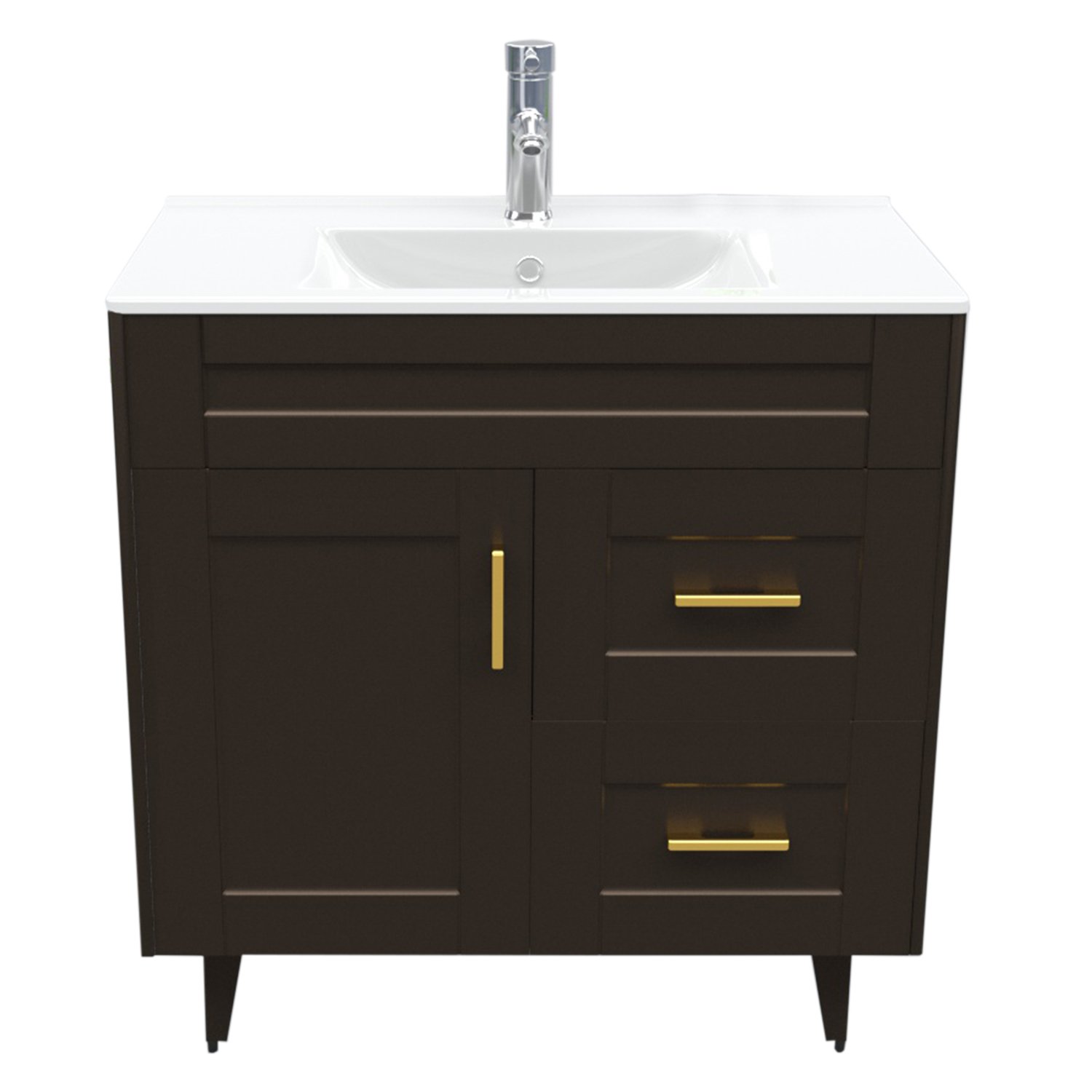 KIT DOMSA MUEBLE VANITORIO CAFÉ 80SK-C + P-80/80 X 80 X 47 CM - 1