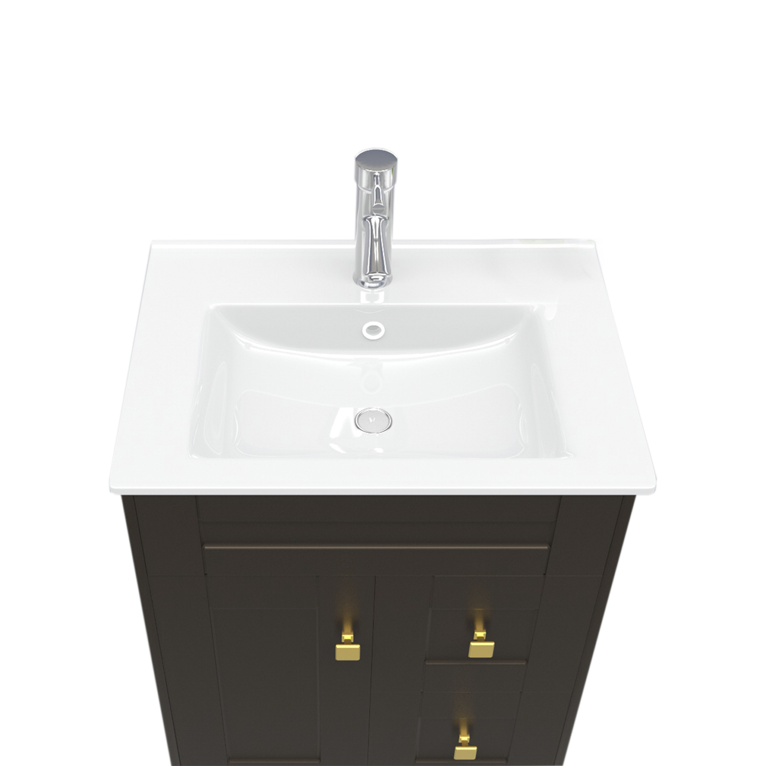KIT DOMSA MUEBLE VANITORIO CAFÉ N60SK-C + P-60/60 X 80 X 47 CM - 2