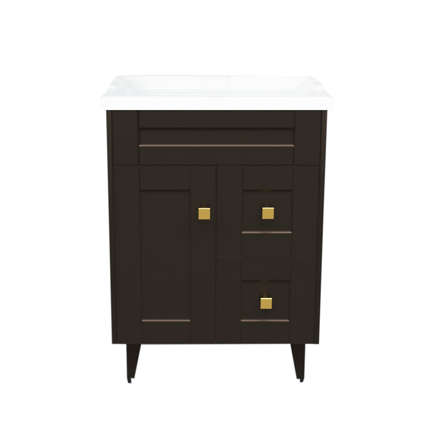 KIT DOMSA MUEBLE VANITORIO CAFÉ N60SK-C + F-60/60 X 80 X 47 CM - 1