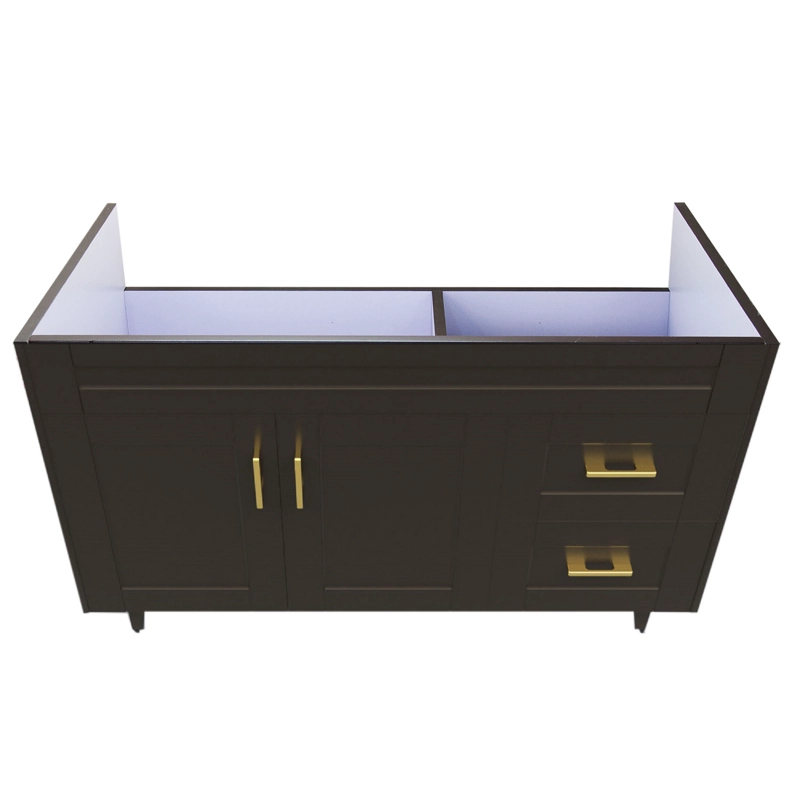 MUEBLE DOMSA VANITORIO CAFÉ 120SK-C NO INCLUYE CUBIERTA 120 CM - 2