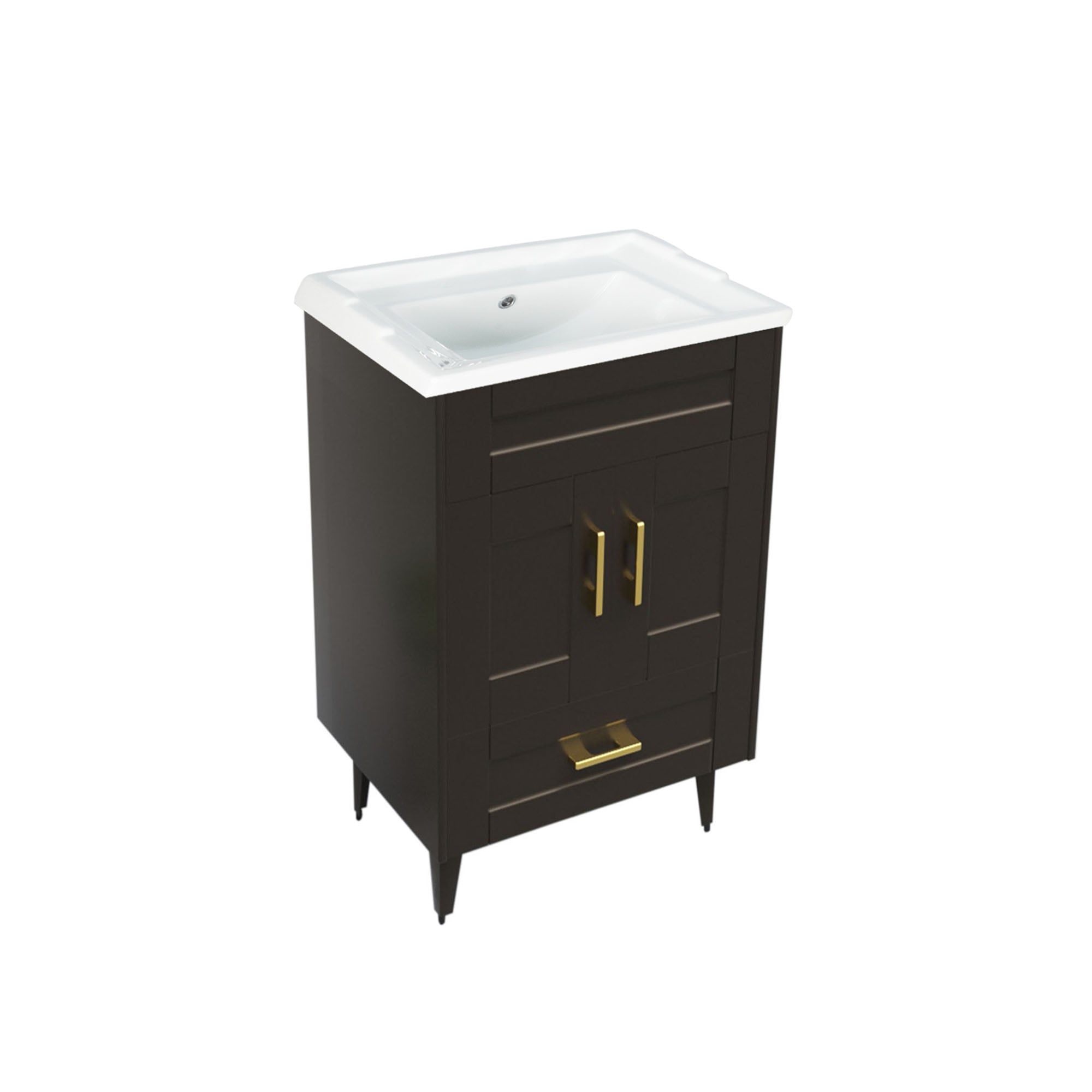 MUEBLE DOMSA VANITORIO CAFÉ 50SK-C NO INCLUYE CUBIERTA 50 CM - 2