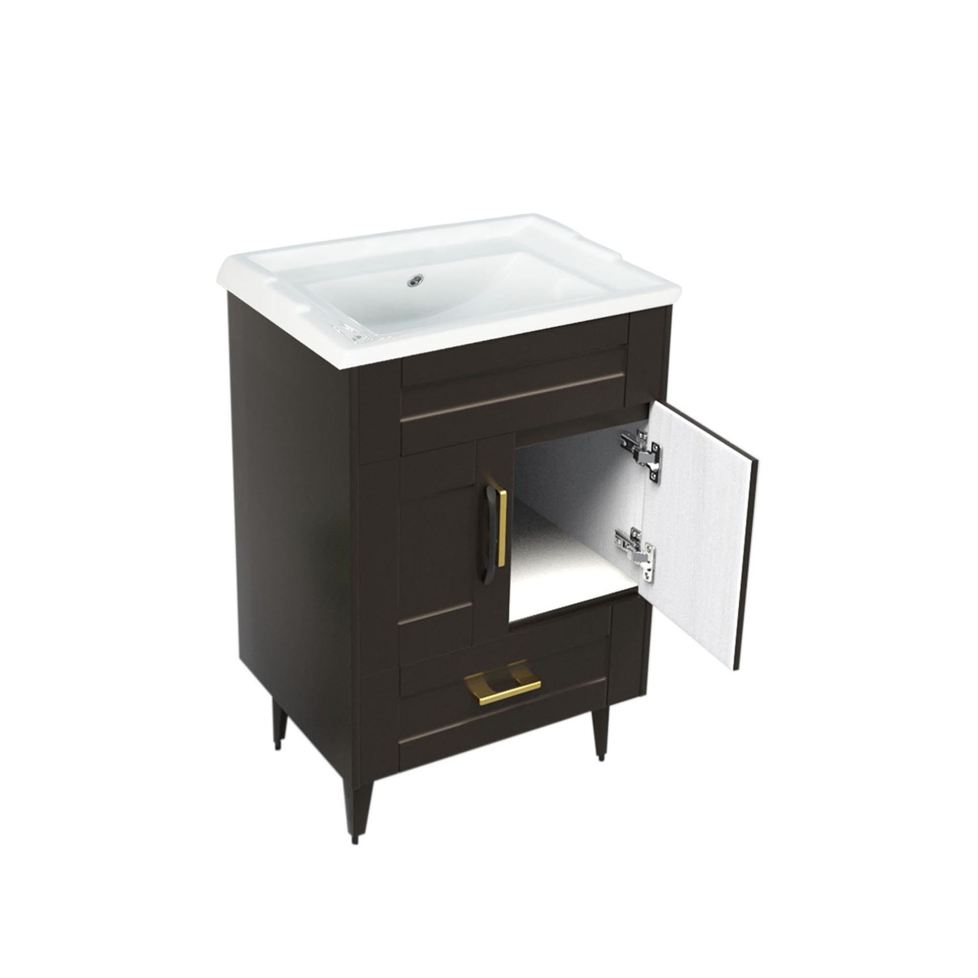 MUEBLE DOMSA VANITORIO CAFÉ 50SK-C NO INCLUYE CUBIERTA 50 CM - 3