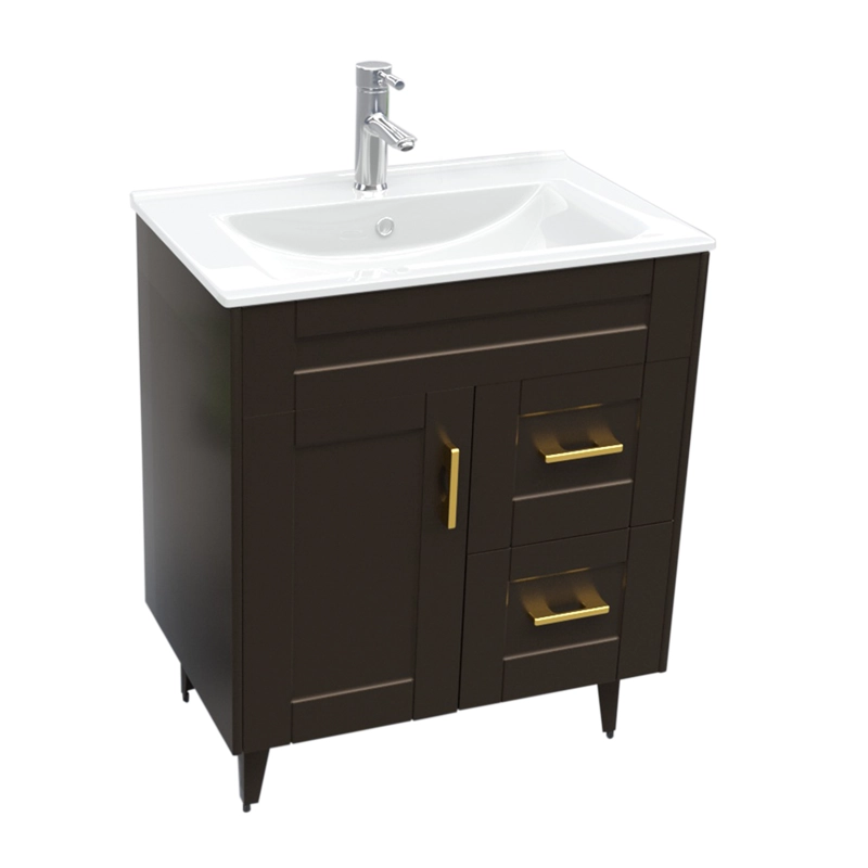 MUEBLE DOMSA VANITORIO CAFÉ 70SK-C NO INCLUYE CUBIERTA 70 CM - 2