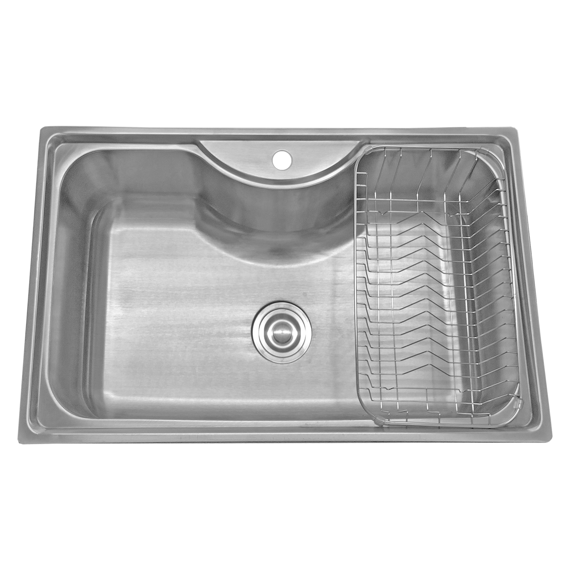 LAVAPLATOS DOMSA SOBRE CUBIERTA DS795485 INCLUYE CANASTO DESAGÜE Y SIFÓN 80 X 50 X 23 CM - 2