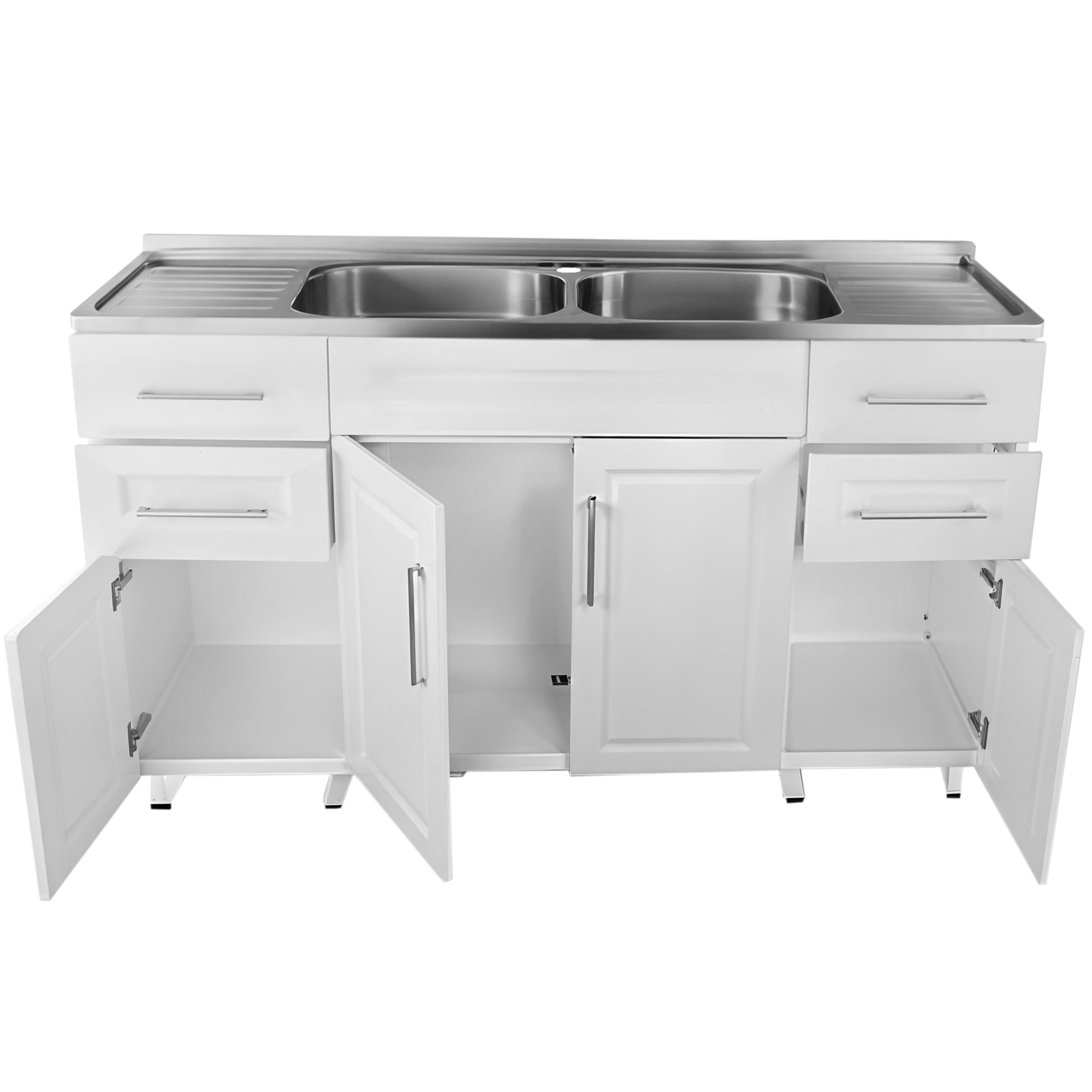 KIT MUEBLE LAVAPLATOS DOMSA 150 CM BLANCO - 2