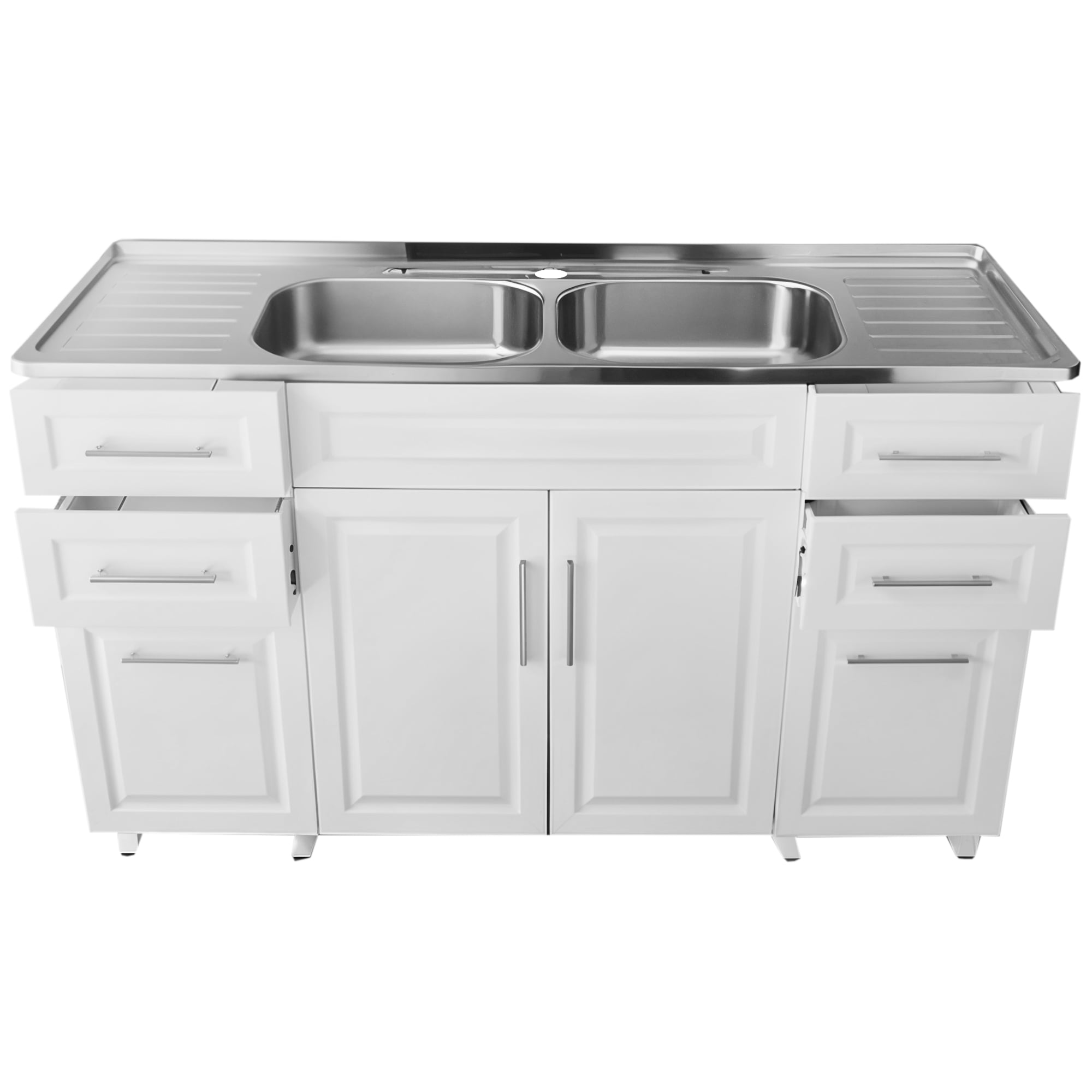 KIT MUEBLE LAVAPLATOS DOMSA 150 CM BLANCO - 3