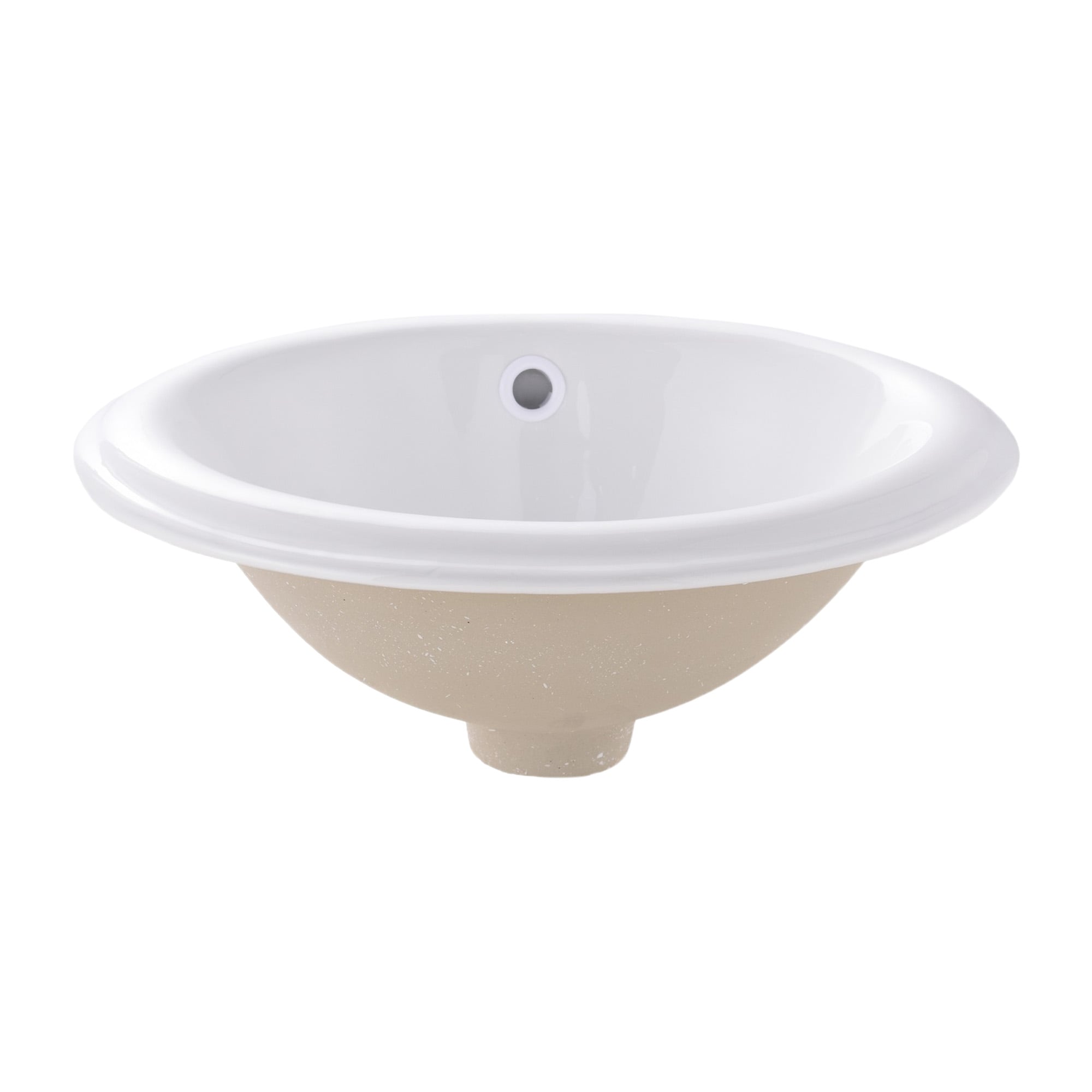 VANITORIO DOMSA 16S EMPOTRABLE OVALADO 41 X 30 X 18 CM CERÁMICA - 1