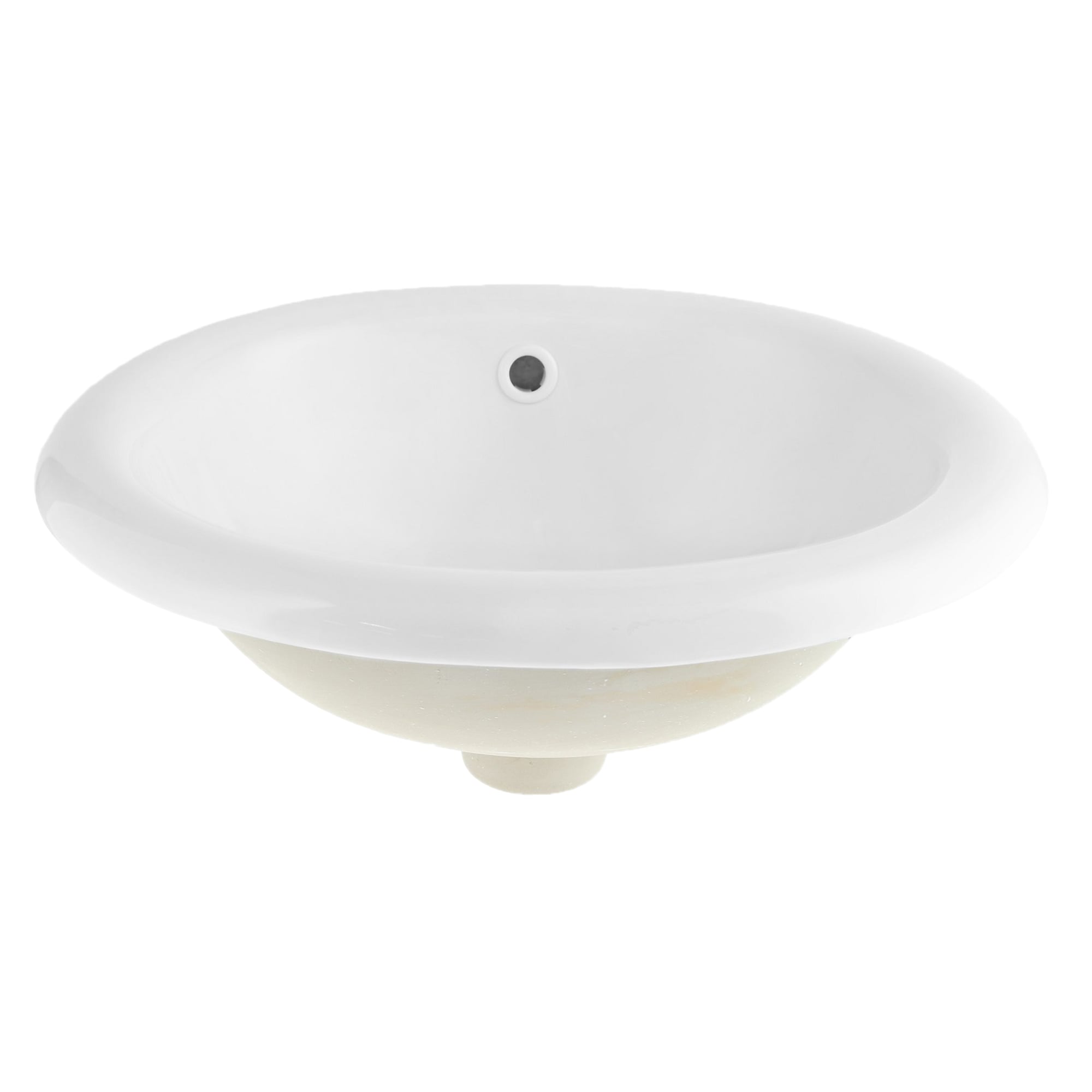 VANITORIO DOMSA 18S EMPOTRABLE OVALADO 45 X 39 X 18 CM CERÁMICA - 1