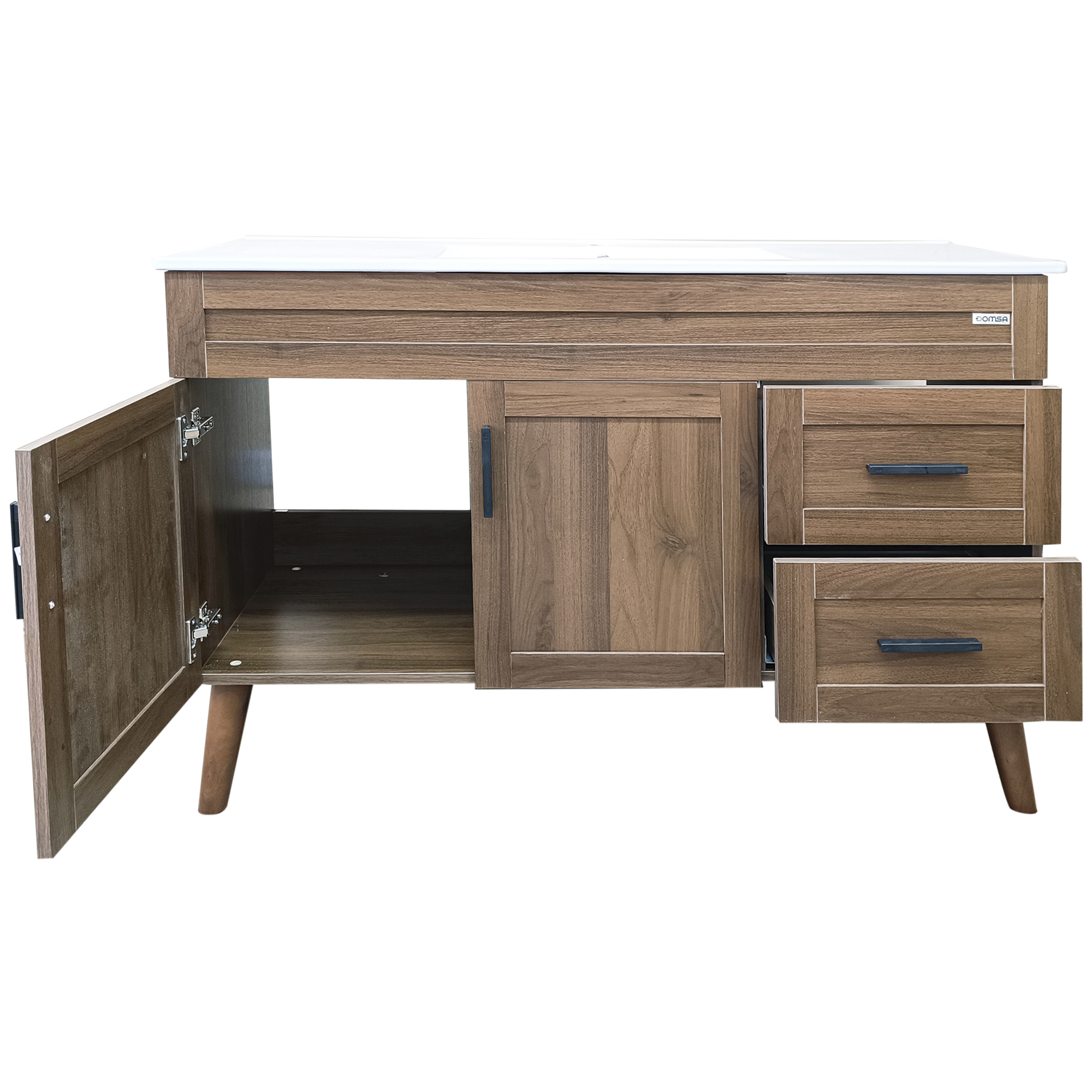 KIT MUEBLE VANITORIO DOMSA ELEGANCE NOGAL / 120X47X80CM - 5