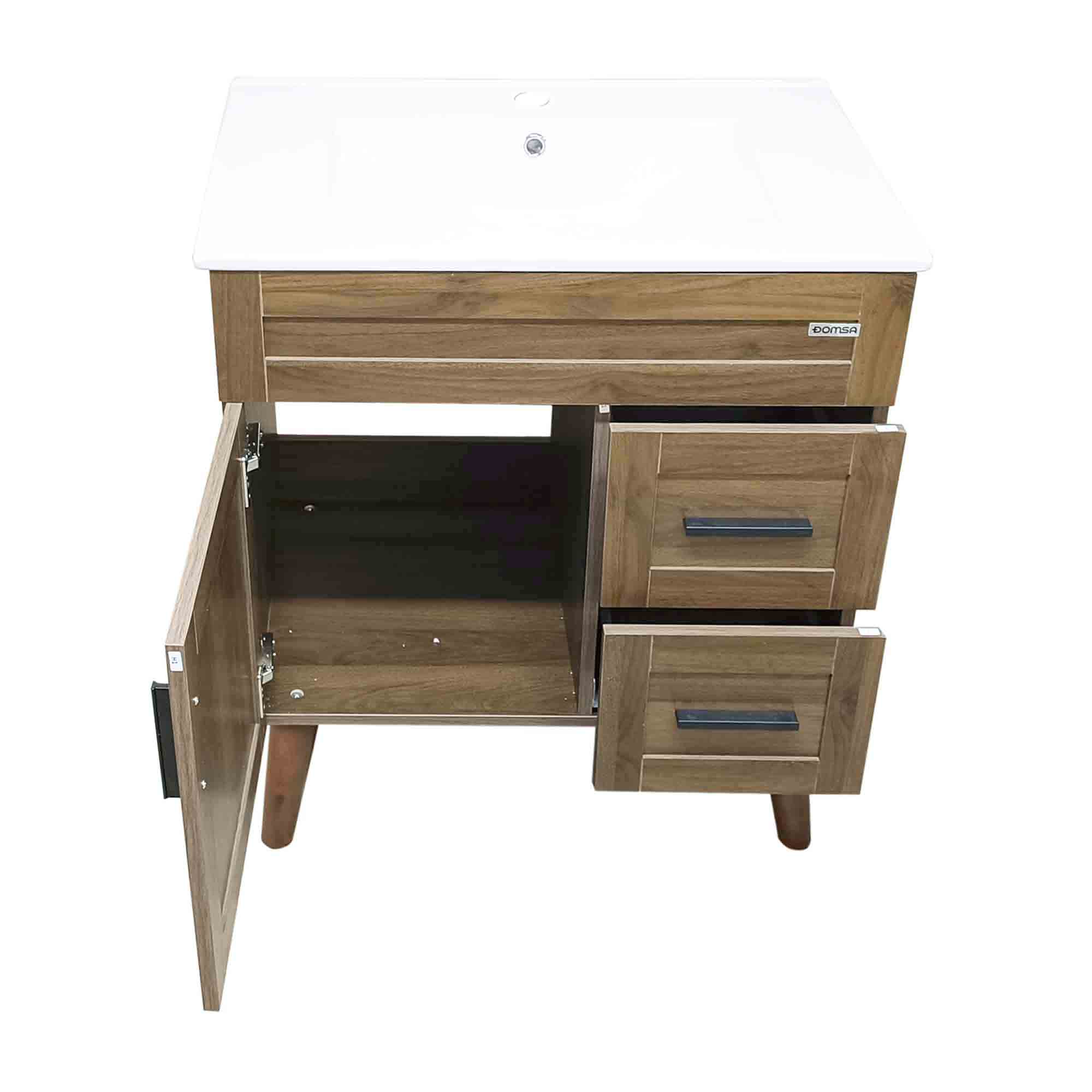 KIT DOMSA BM7047-P-70 MUEBLE VANITORIO ELEGANCE NOGAL/70 X 47 X 80 CM - 6