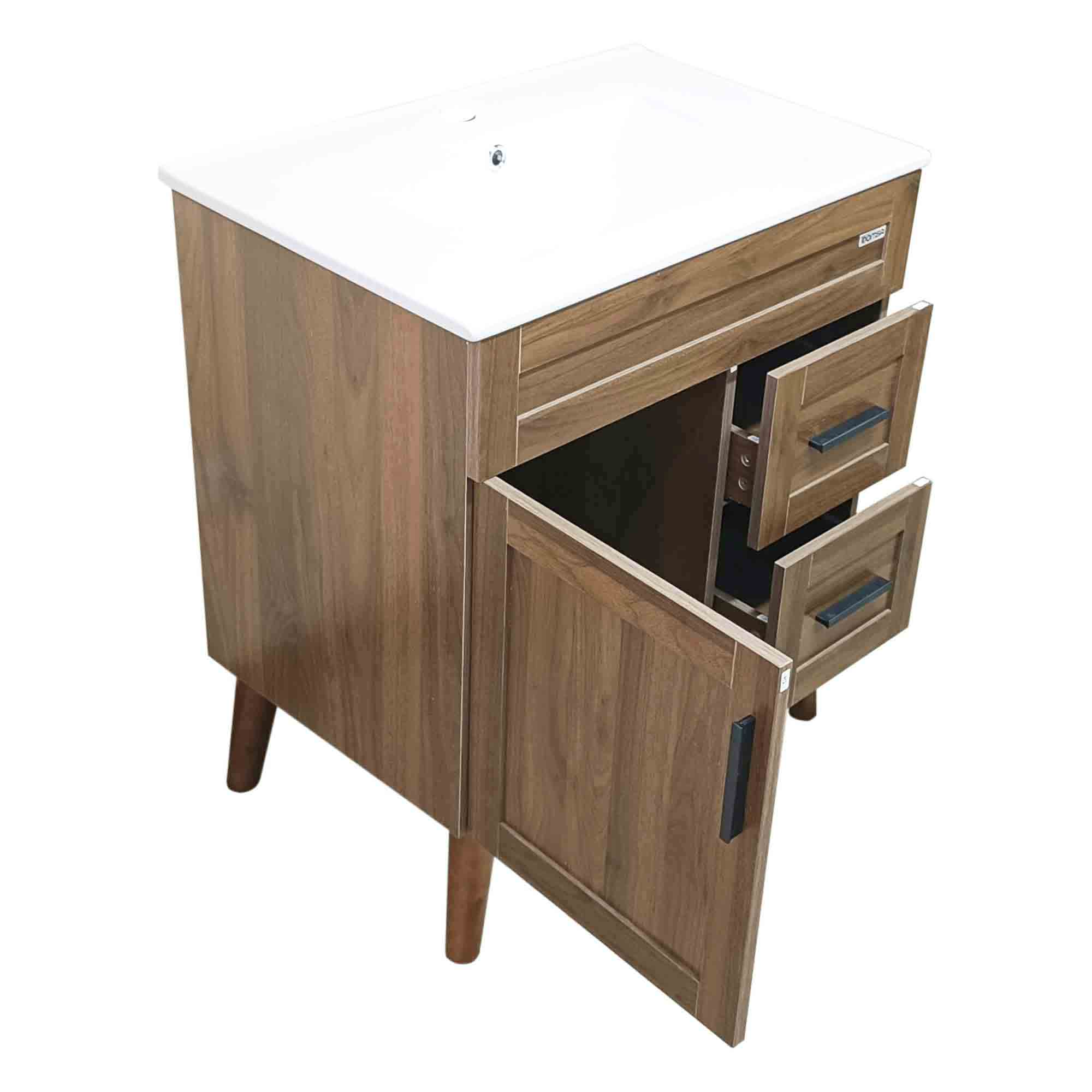 KIT DOMSA BM7047-P-70 MUEBLE VANITORIO ELEGANCE NOGAL/70 X 47 X 80 CM - 7