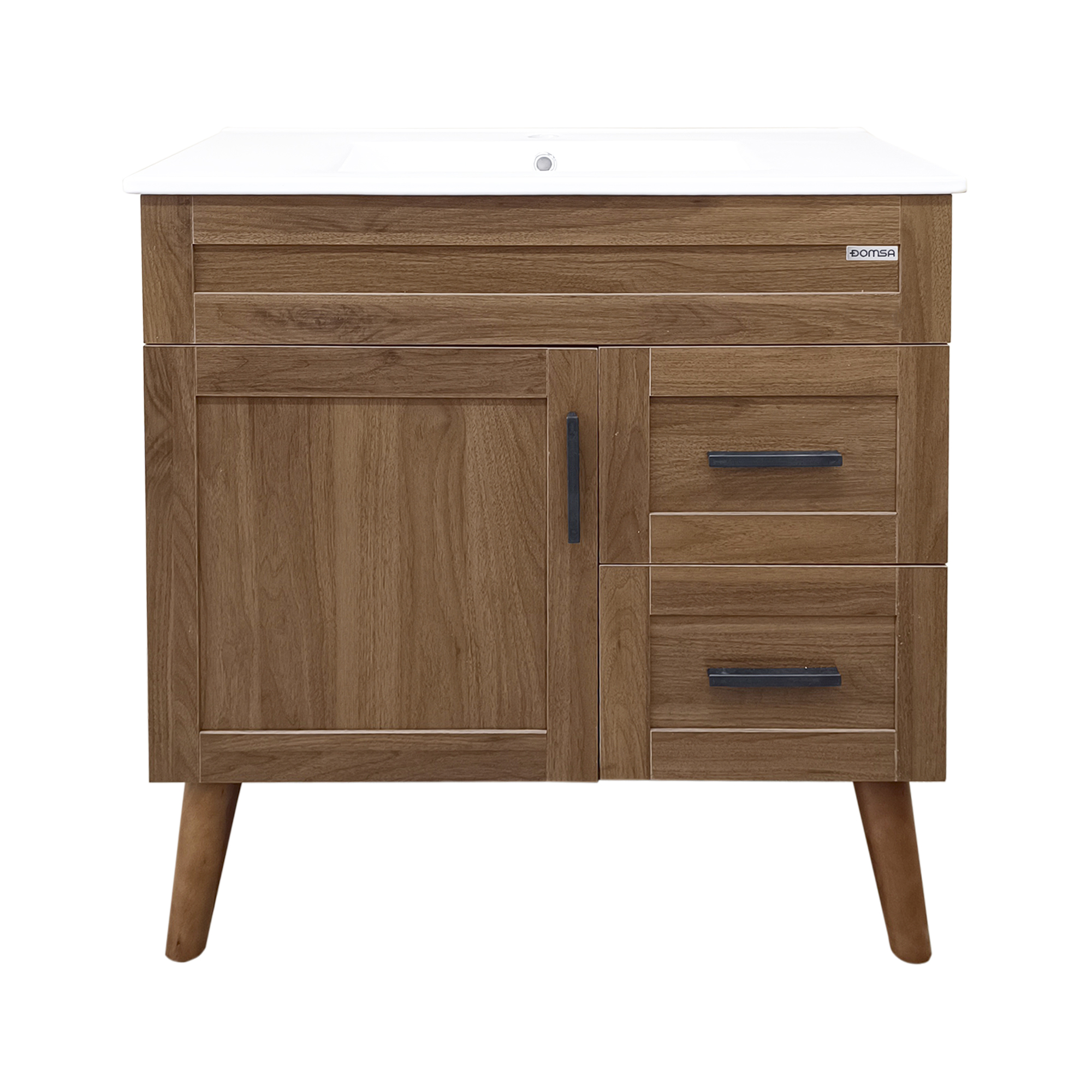 KIT DOMSA BM8047-P-80 MUEBLE VANITORIO ELEGANCE NOGAL/80 X 47 X 80 CM - 1