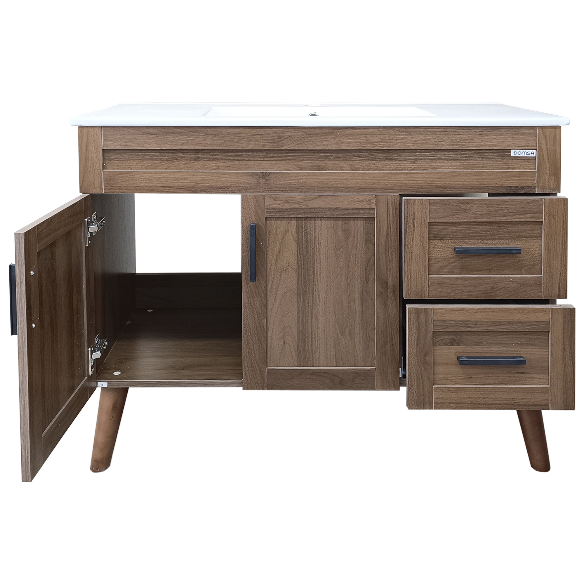 KIT DOMSA BM10047-P-100 MUEBLE VANITORIO ELEGANCE NOGAL/100 X 47 X 80 CM - 6