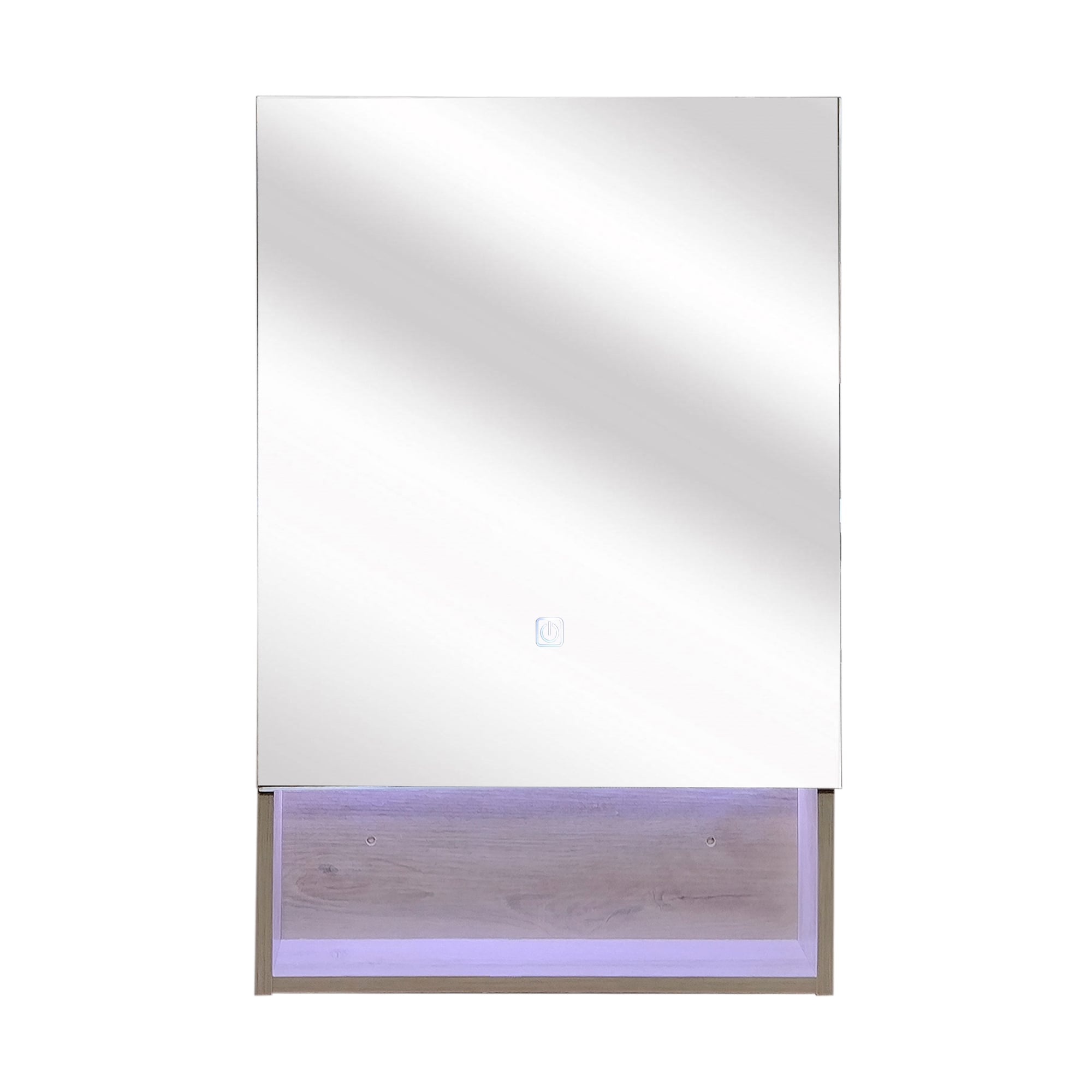 BOTIQUÍN DOMSA BMEA RECTANGULAR GRIS PARDO LED BAÑO ESPEJO SPACE 50X13X80CM - 1