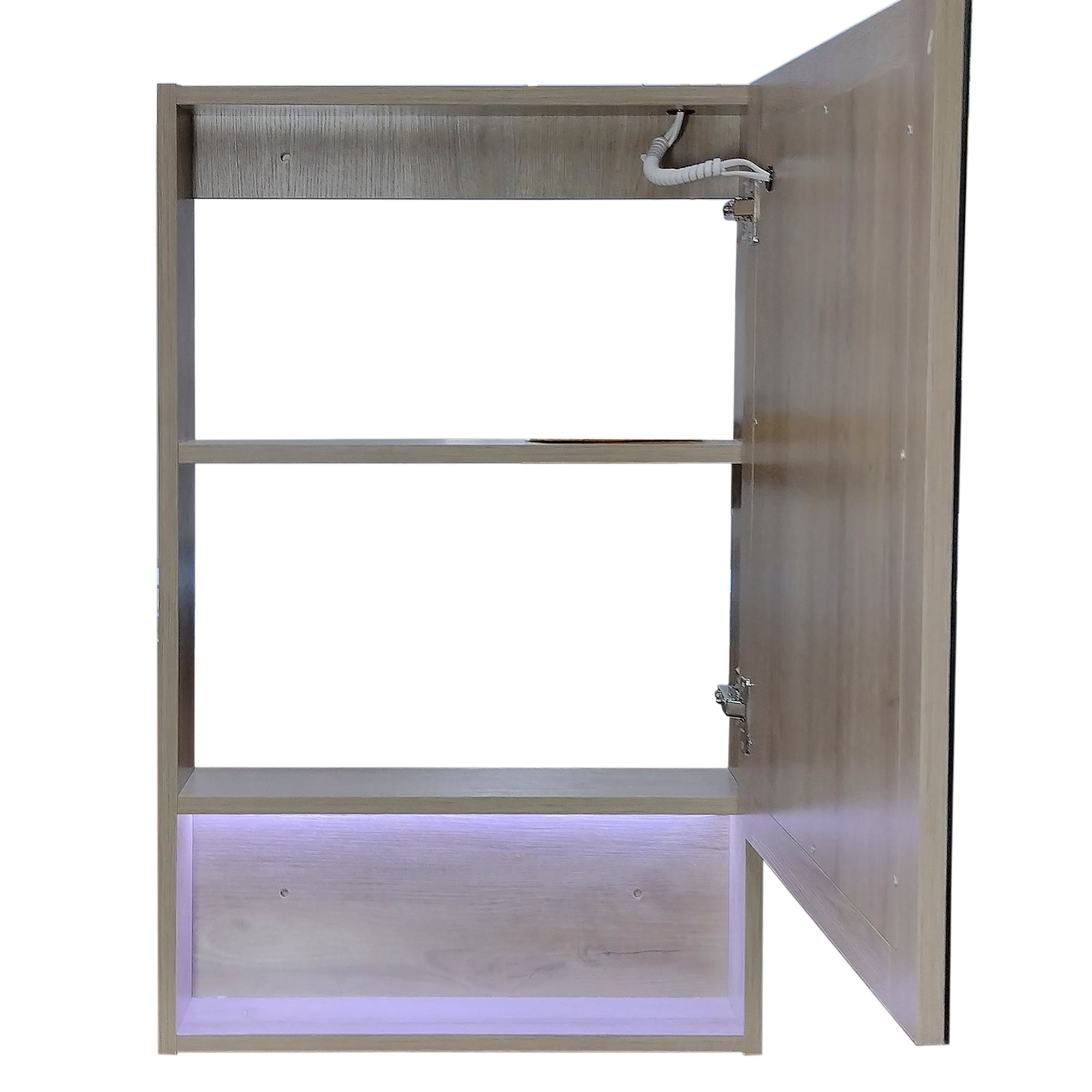 BOTIQUÍN DOMSA BMEA RECTANGULAR GRIS PARDO LED BAÑO ESPEJO SPACE 50X13X80CM - 2