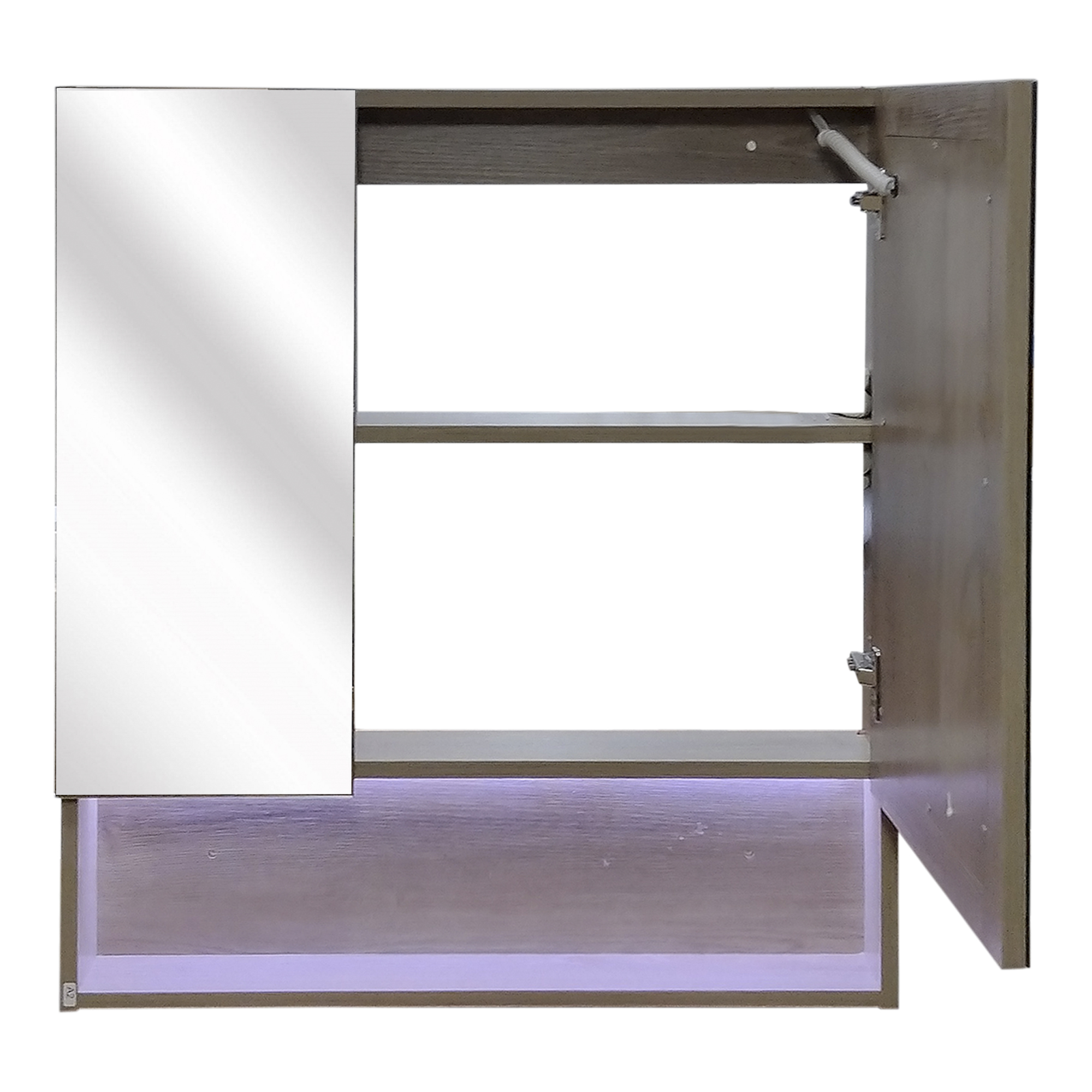 BOTIQUÍN DOMSA BMEA RECTANGULAR GRIS PARDO LED BAÑO ESPEJO SPACE 70X13X80CM - 2